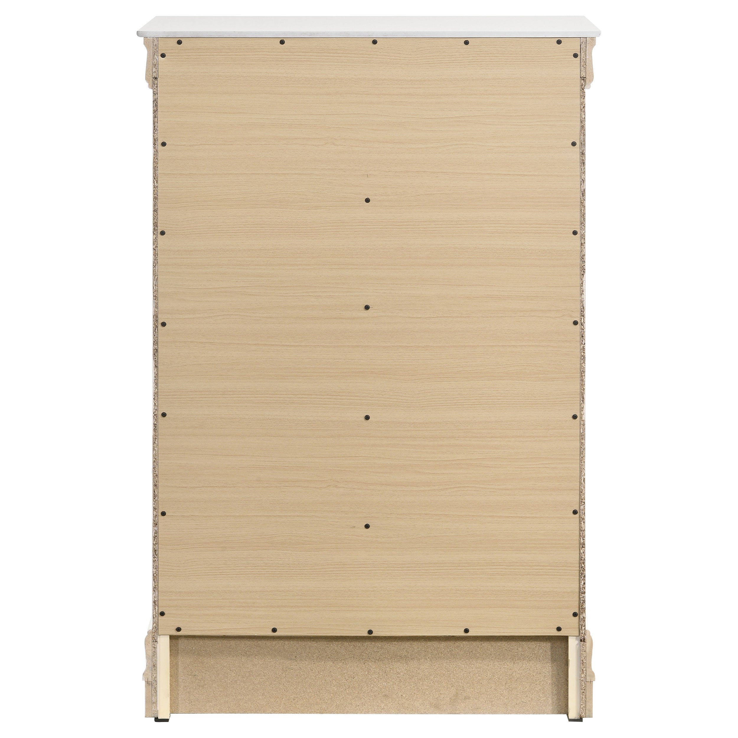 Louis Philippe 5-drawer Bedroom Chest White — view 7
