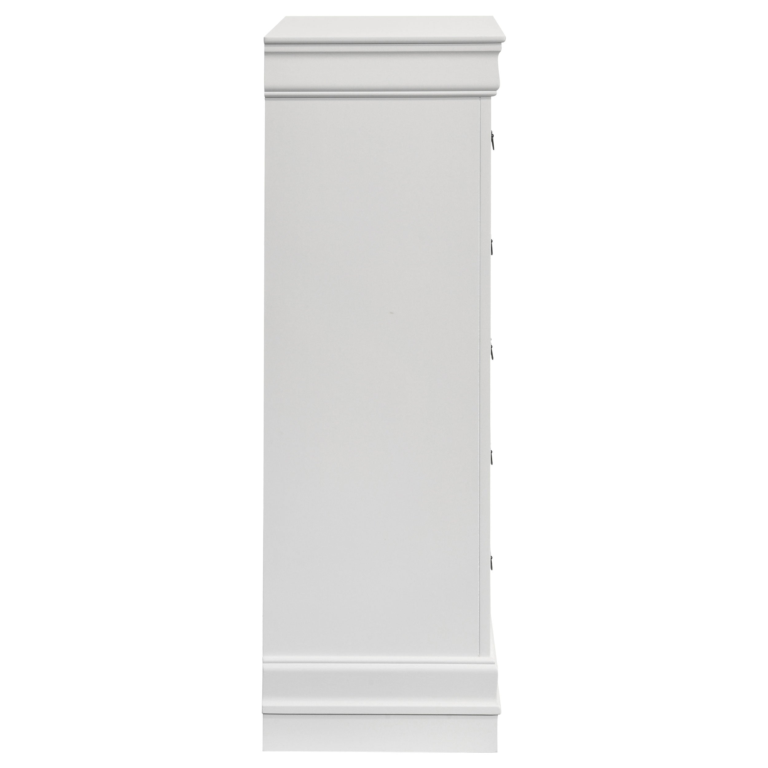 Louis Philippe 5-drawer Bedroom Chest White — view 9