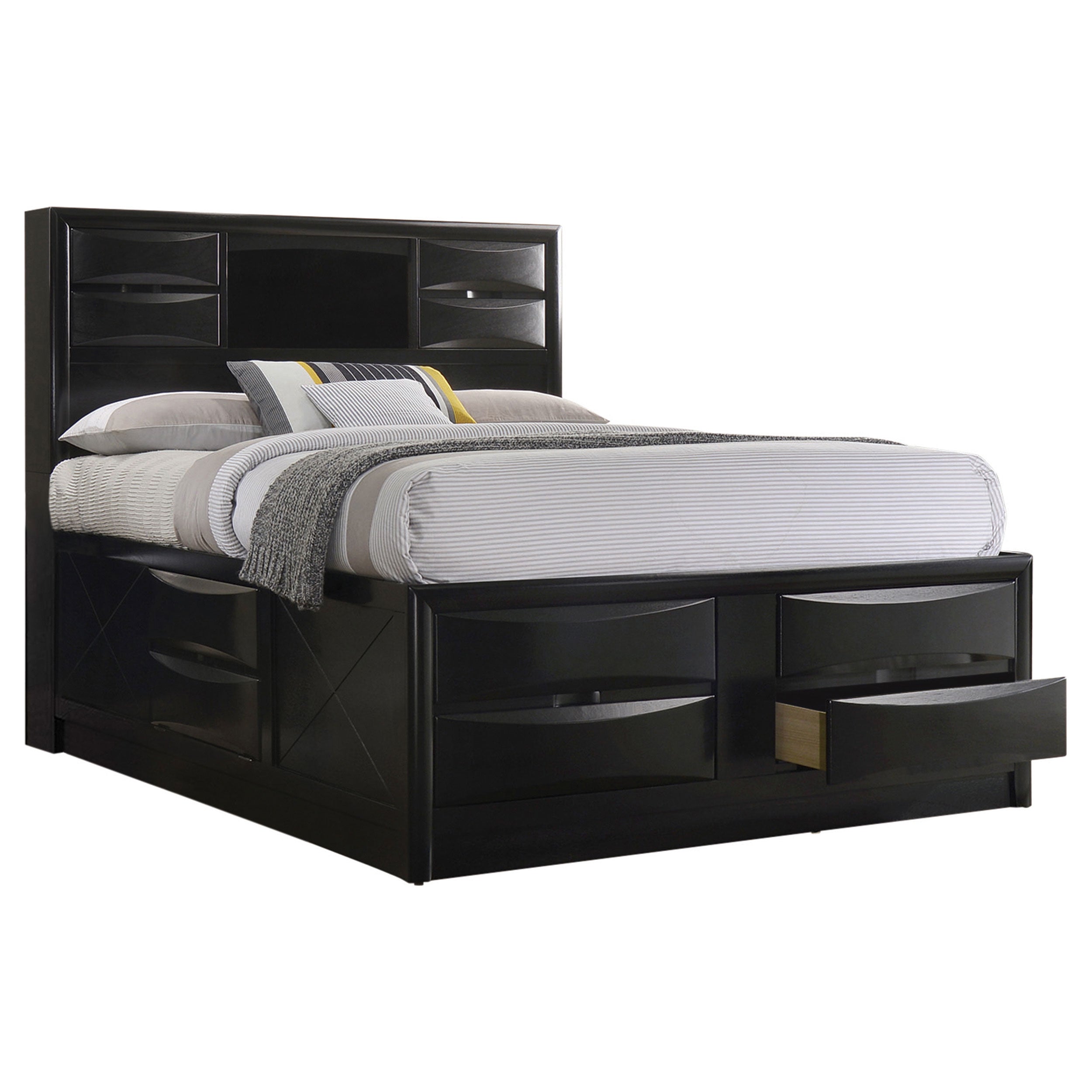 Briana 5-piece California King Bedroom Set Black — view 3