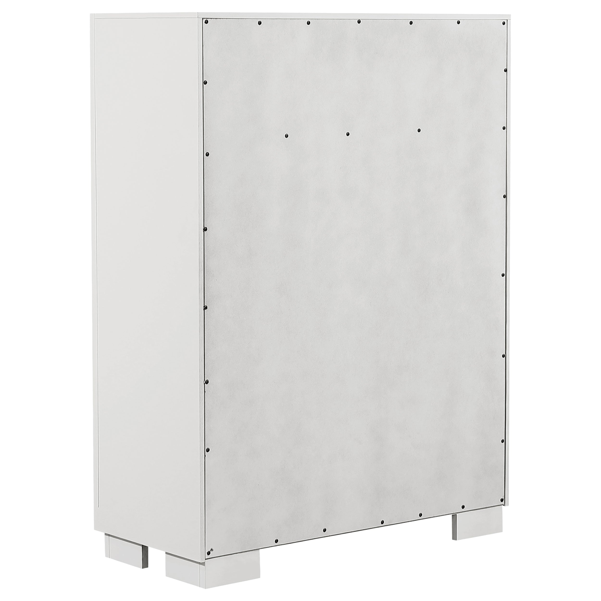 Jessica 5-piece Eastern King LED Bedroom Set Snow White — view 12