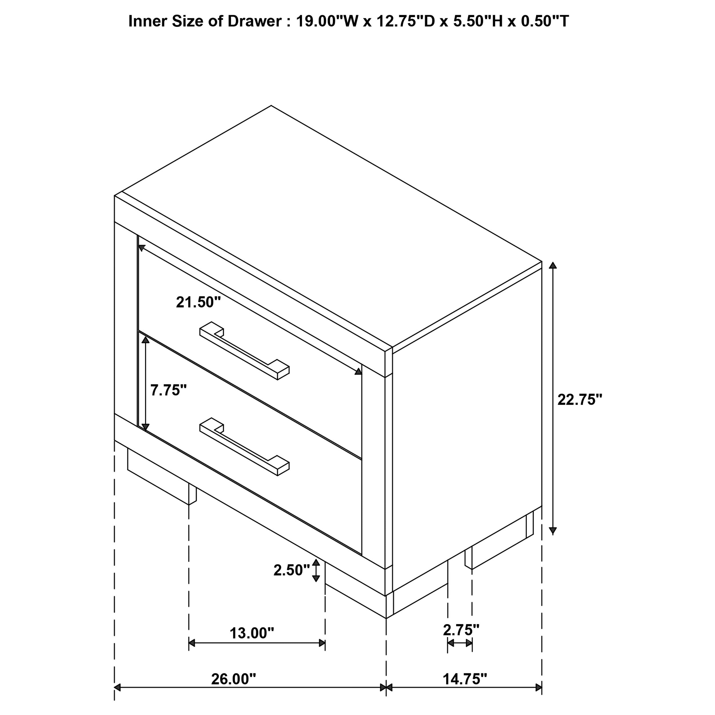 Jessica 5-piece Queen LED Bedroom Set Snow White — view 17