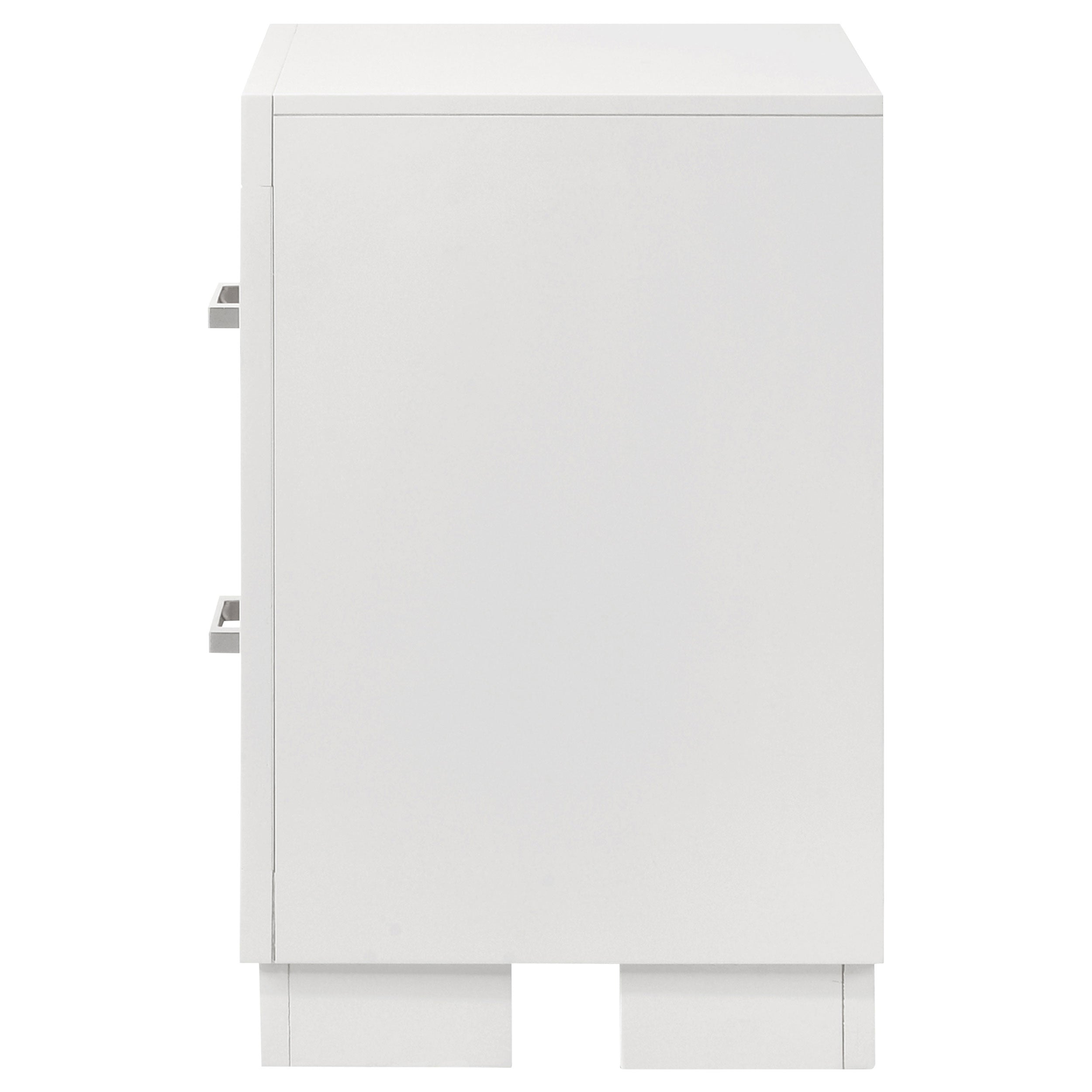 Jessica 2-drawer Nightstand Snow White — view 5