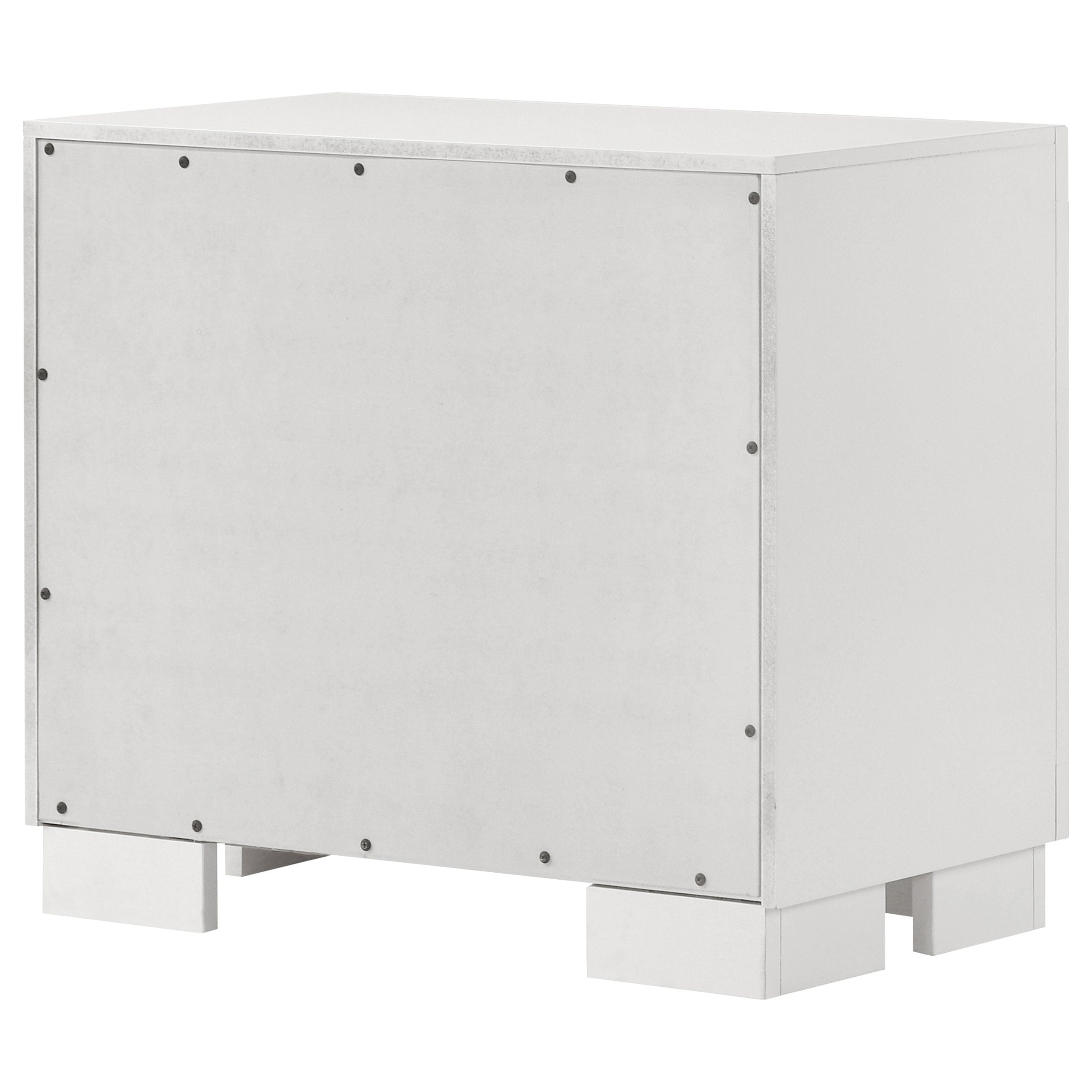 Jessica 2-drawer Nightstand Snow White — view 8