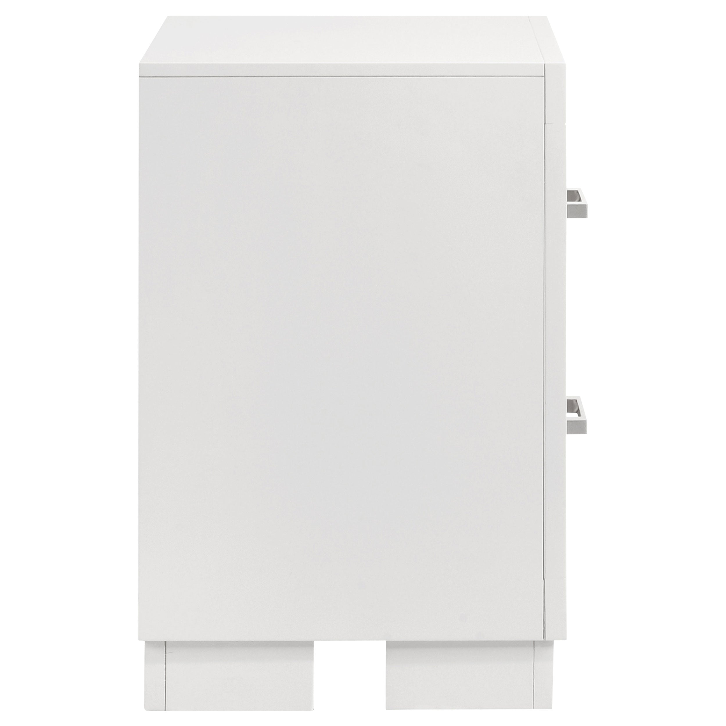 Jessica 2-drawer Nightstand Snow White — view 9