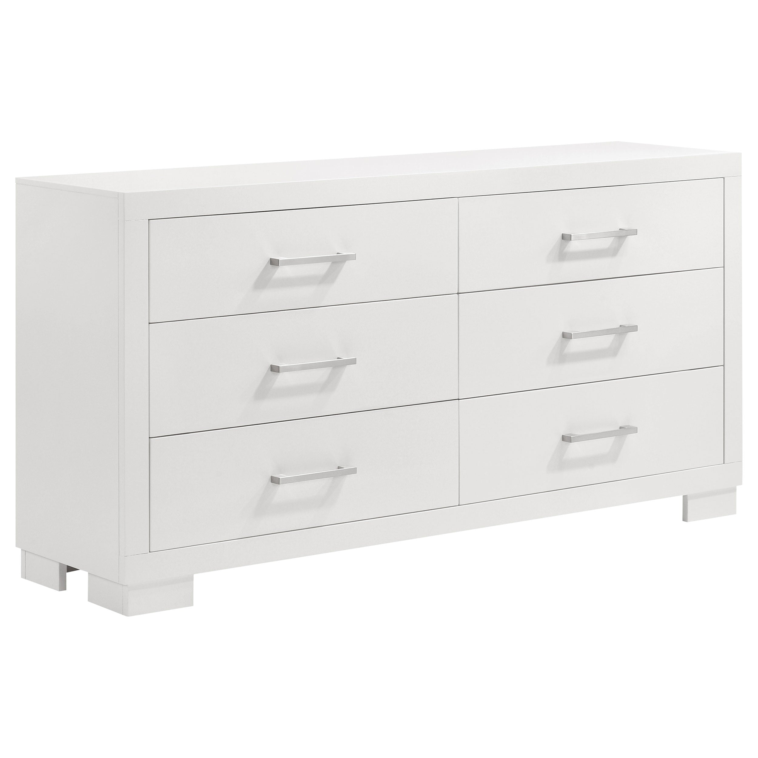 Jessica 6-drawer Dresser Snow White — view 1