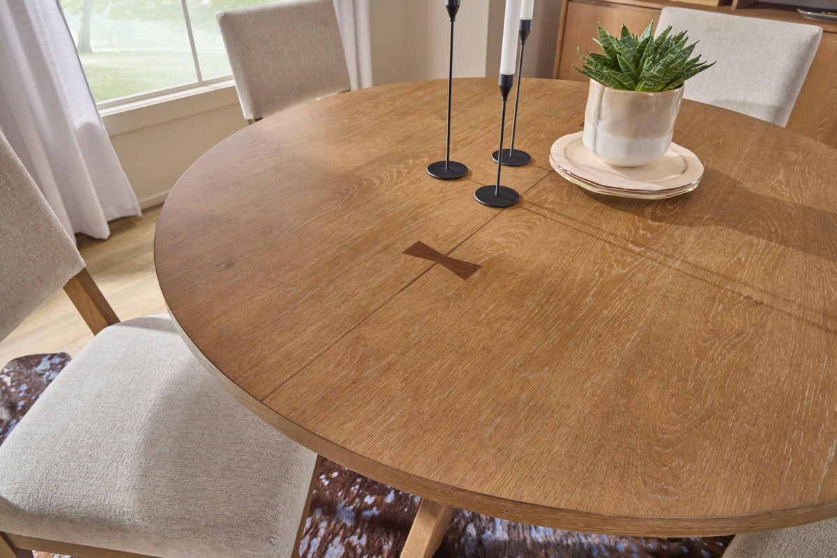 Millwork - Round Dining Table - Light Brown