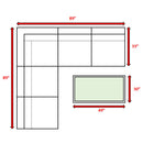 Comfortable Modern Patio Rattan Sectional Set With Cushions