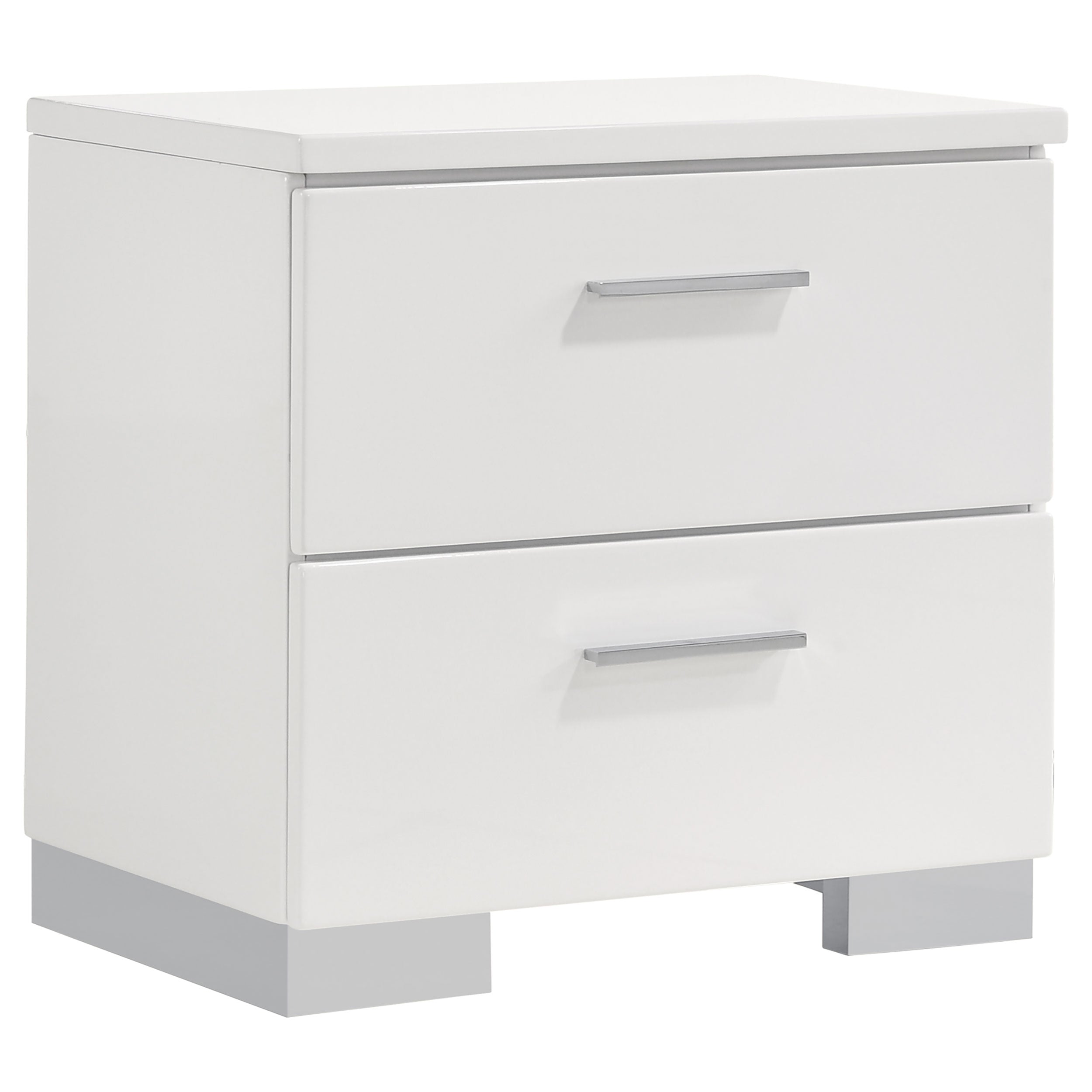 Felicity 4-piece Full Bedroom Set White High Gloss — view 5