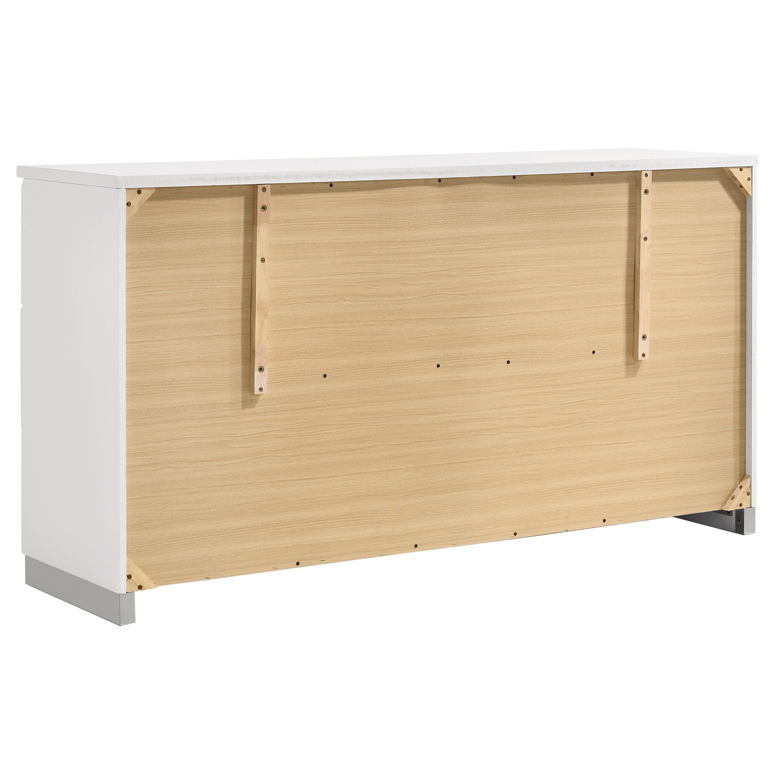 Felicity 4-piece Full Bedroom Set White High Gloss — view 8