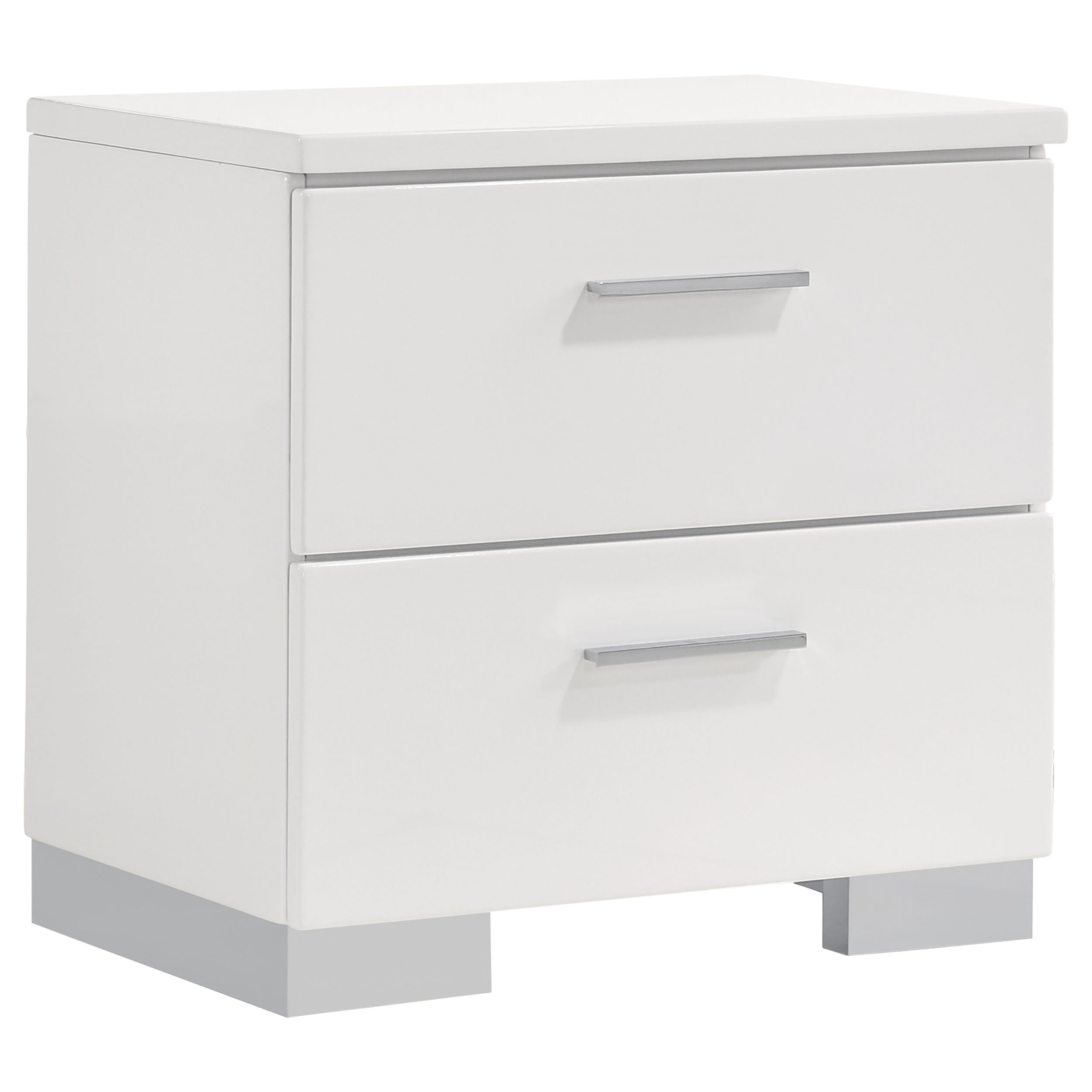 Felicity 5-piece Full Bedroom Set White High Gloss — view 5