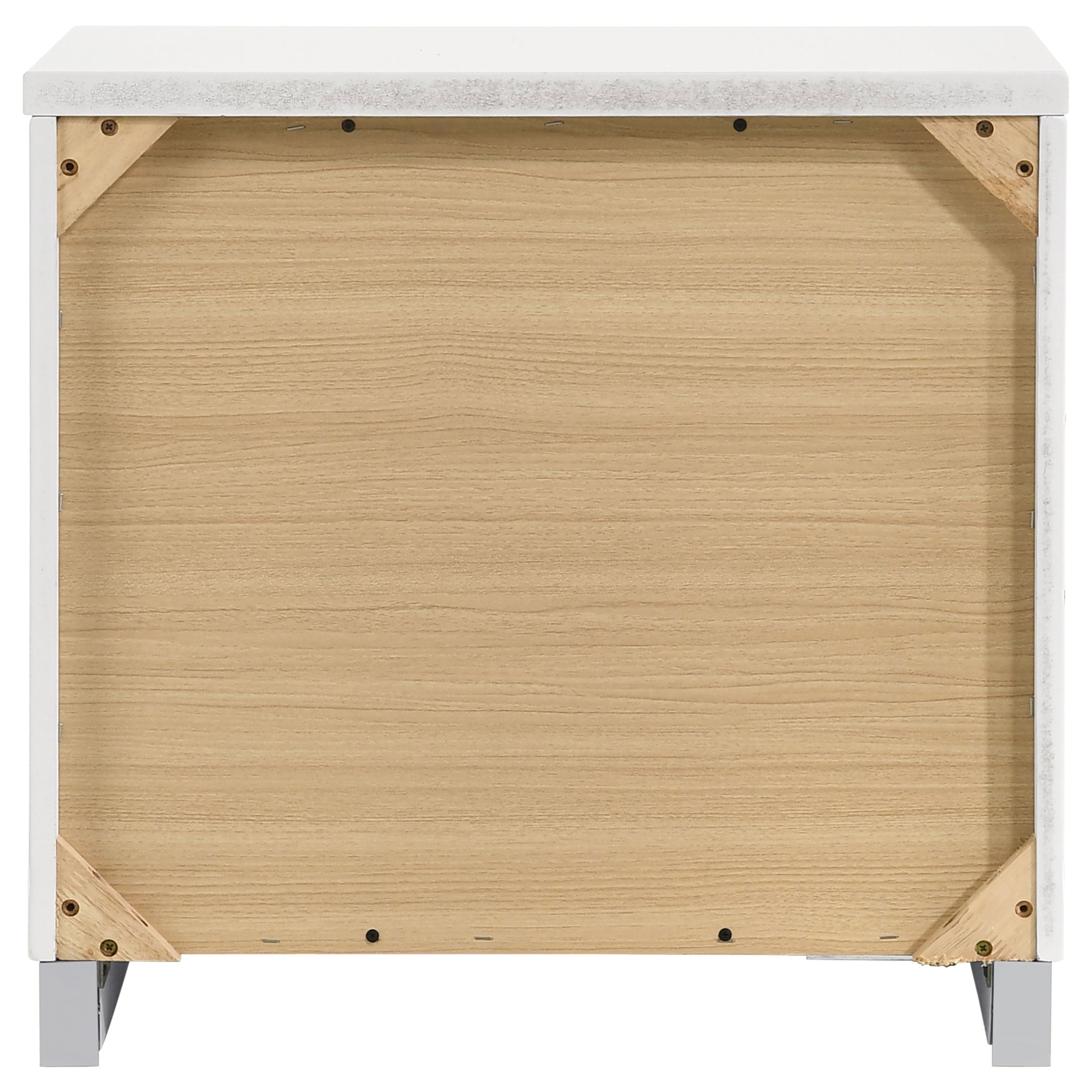 Felicity 2-drawer Nightstand White High Gloss — view 7