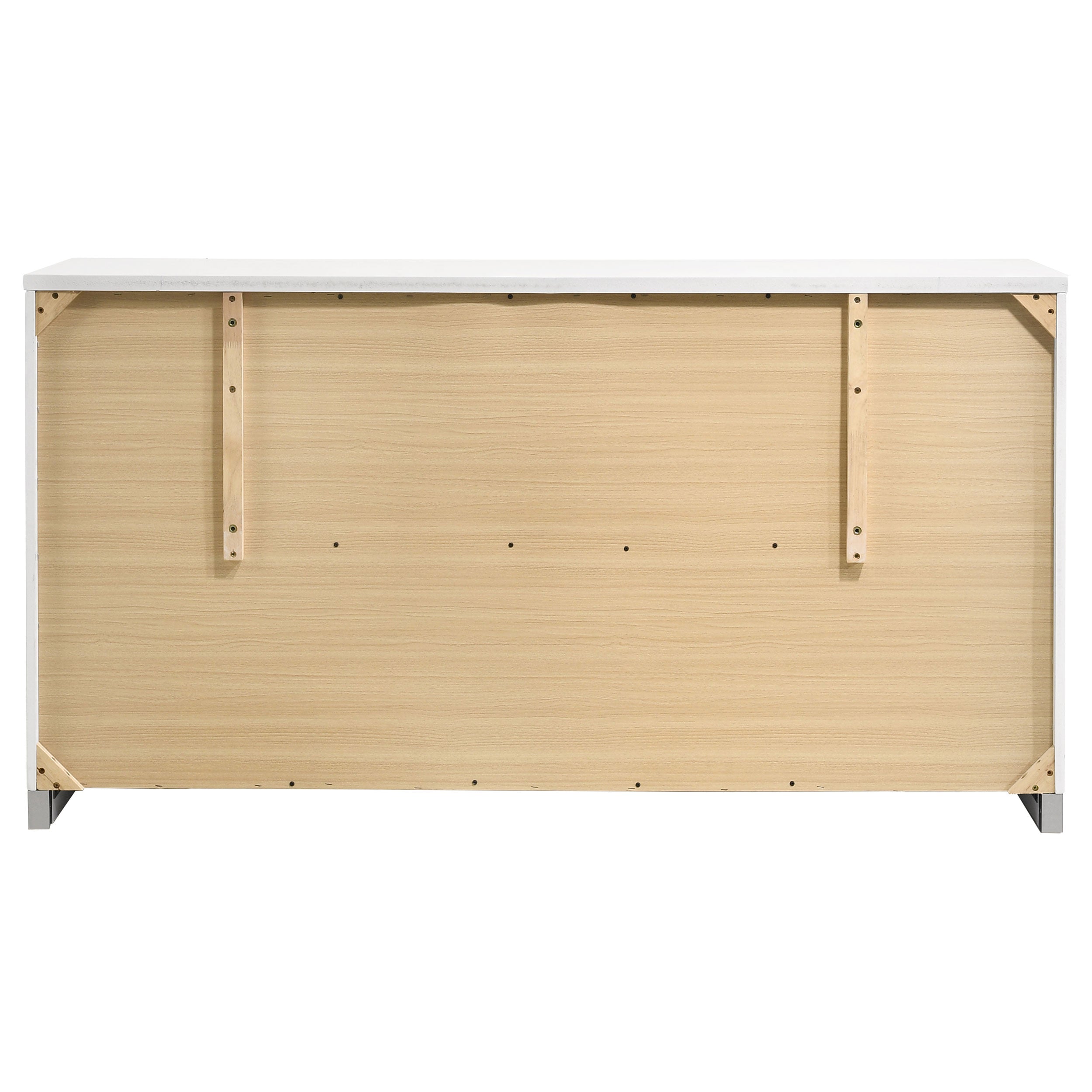 Felicity 6-drawer Dresser White High Gloss — view 7