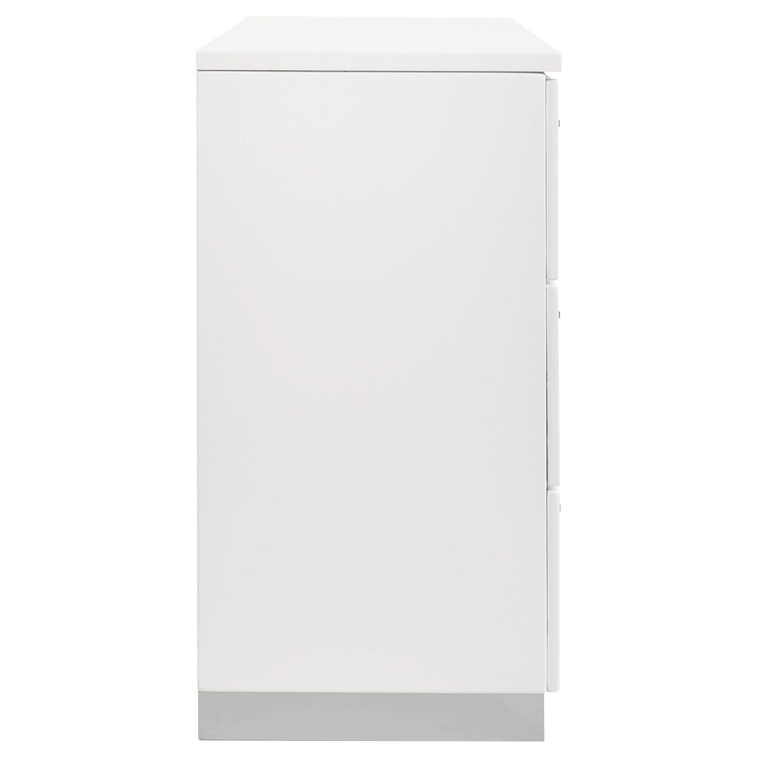 Felicity 6-drawer Dresser White High Gloss — view 9