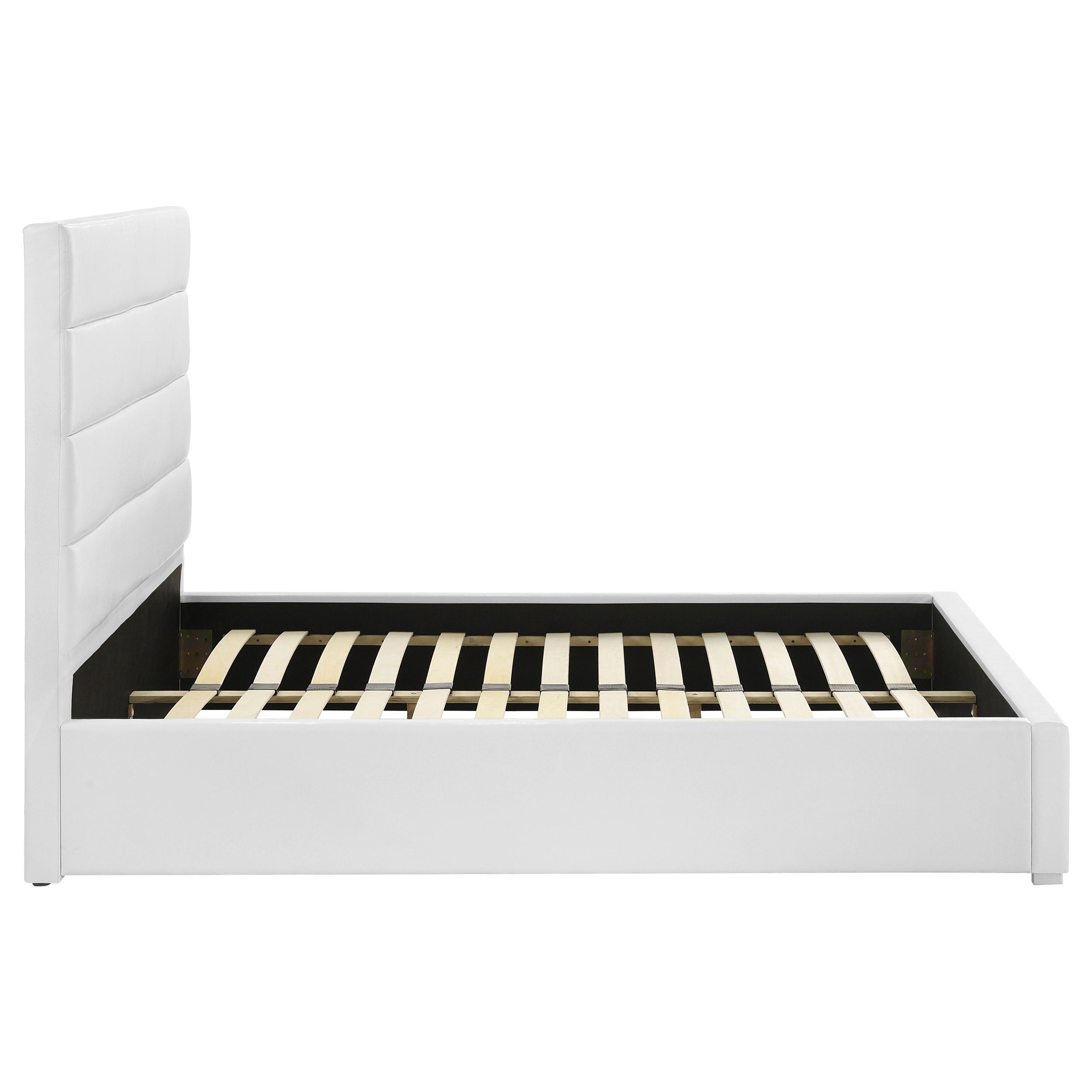 Felicity 53-inch Upholstered Full Platform Bed White — view 6