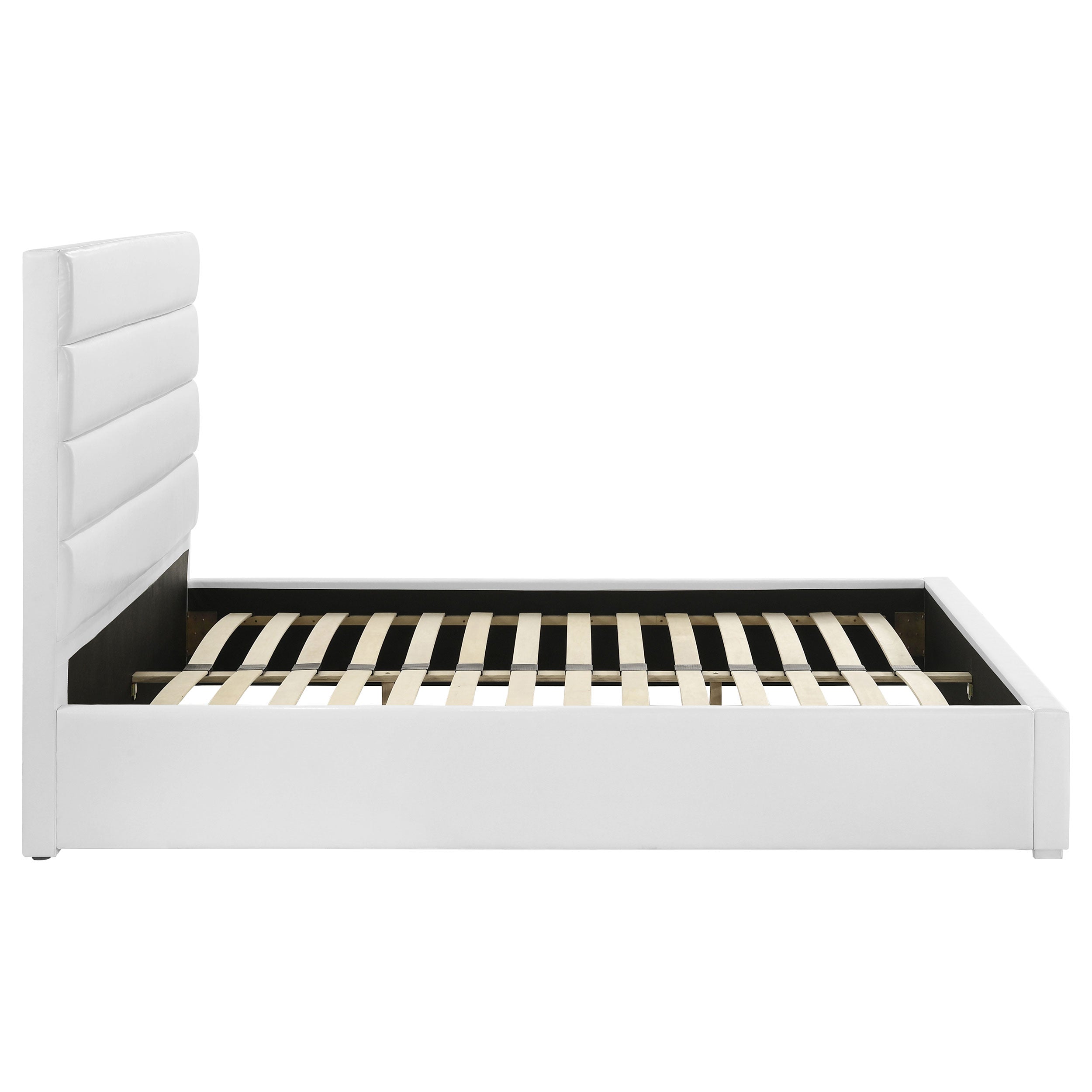 Felicity 53-inch Upholstered Queen Platform Bed White — view 6