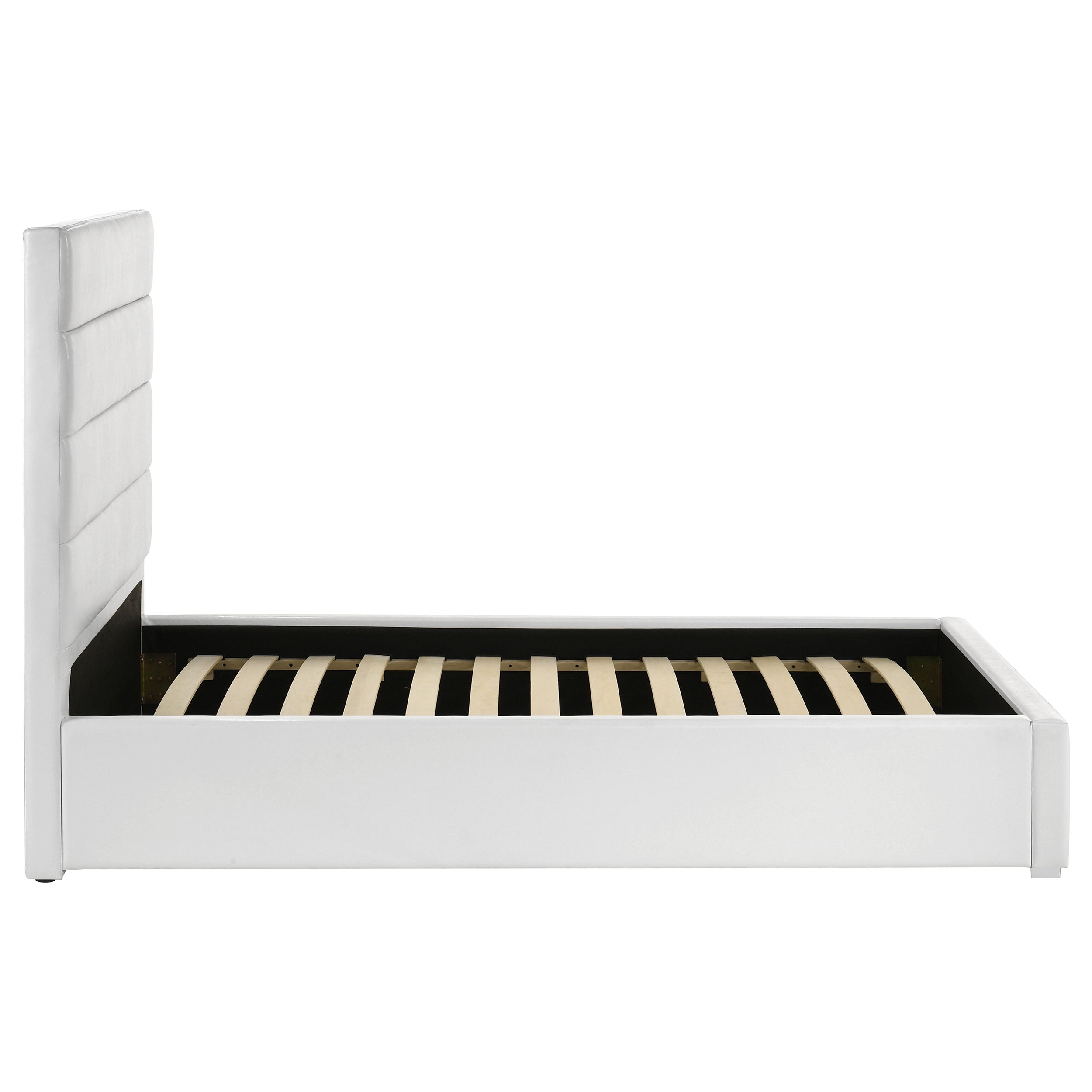 Felicity 53-inch Upholstered Twin Platform Bed White — view 6