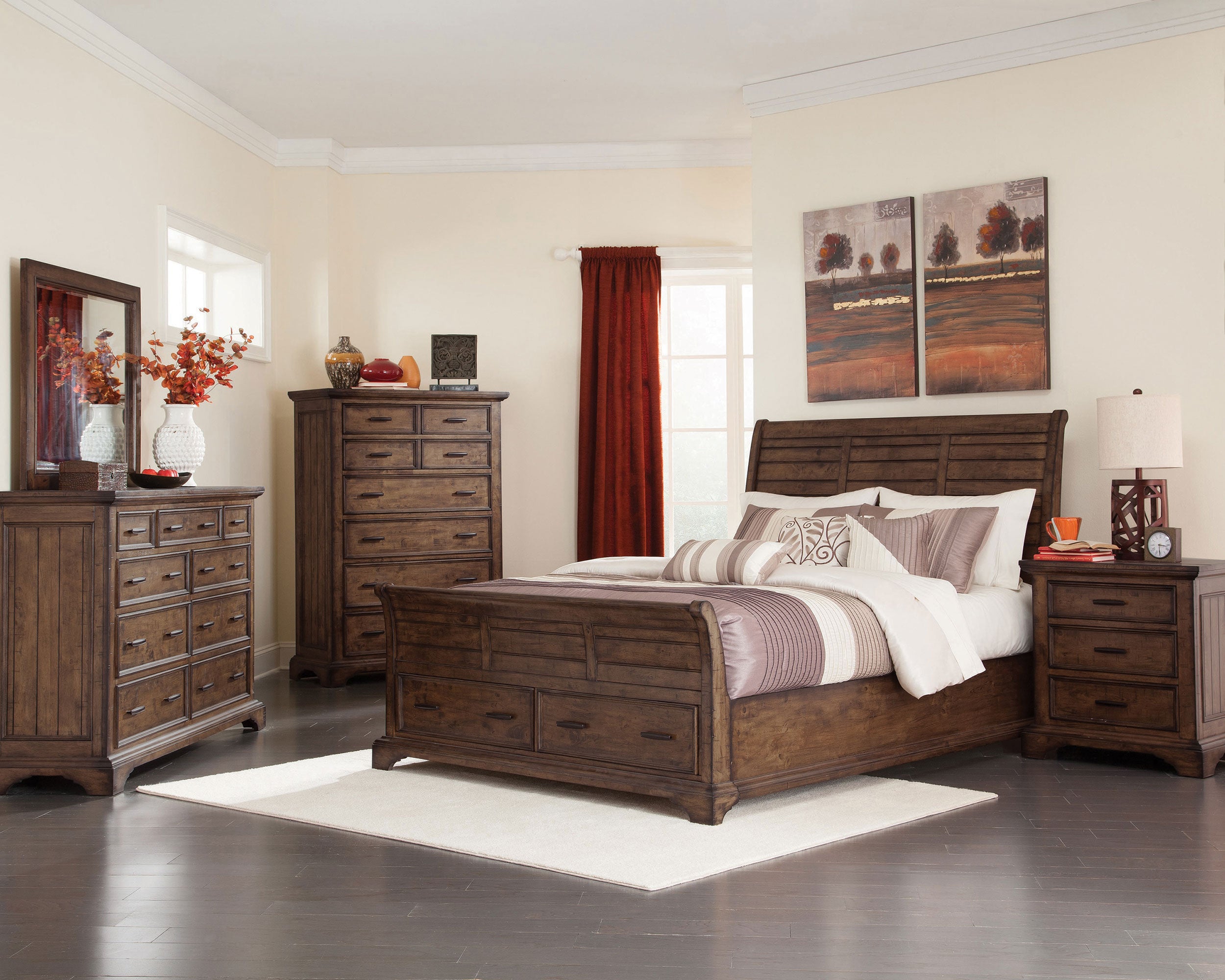 Elk Grove Dresser Mirror Vintage Bourbon — view 6
