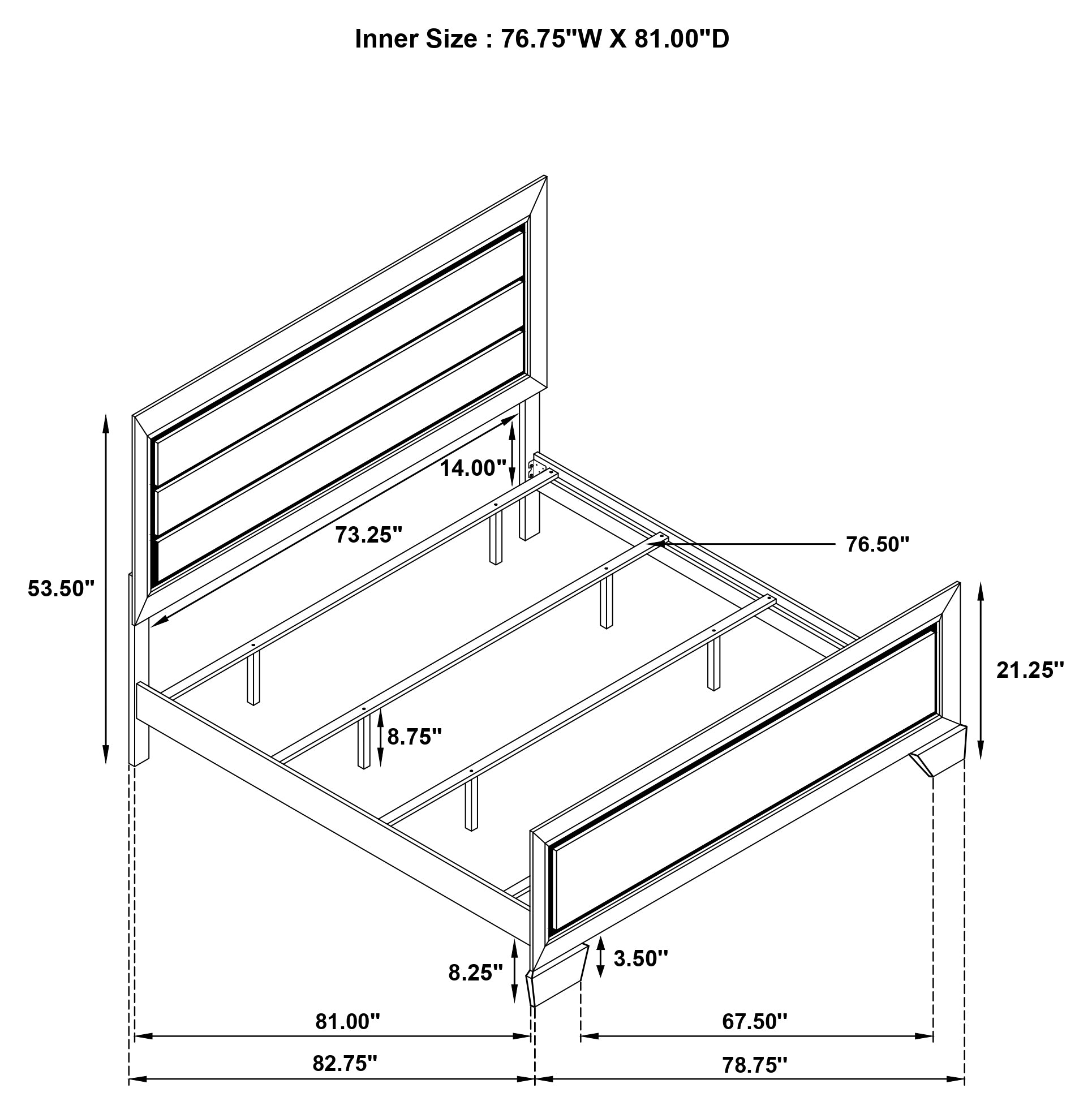 Kauffman Wood Eastern King Panel Bed Washed Taupe — view 9