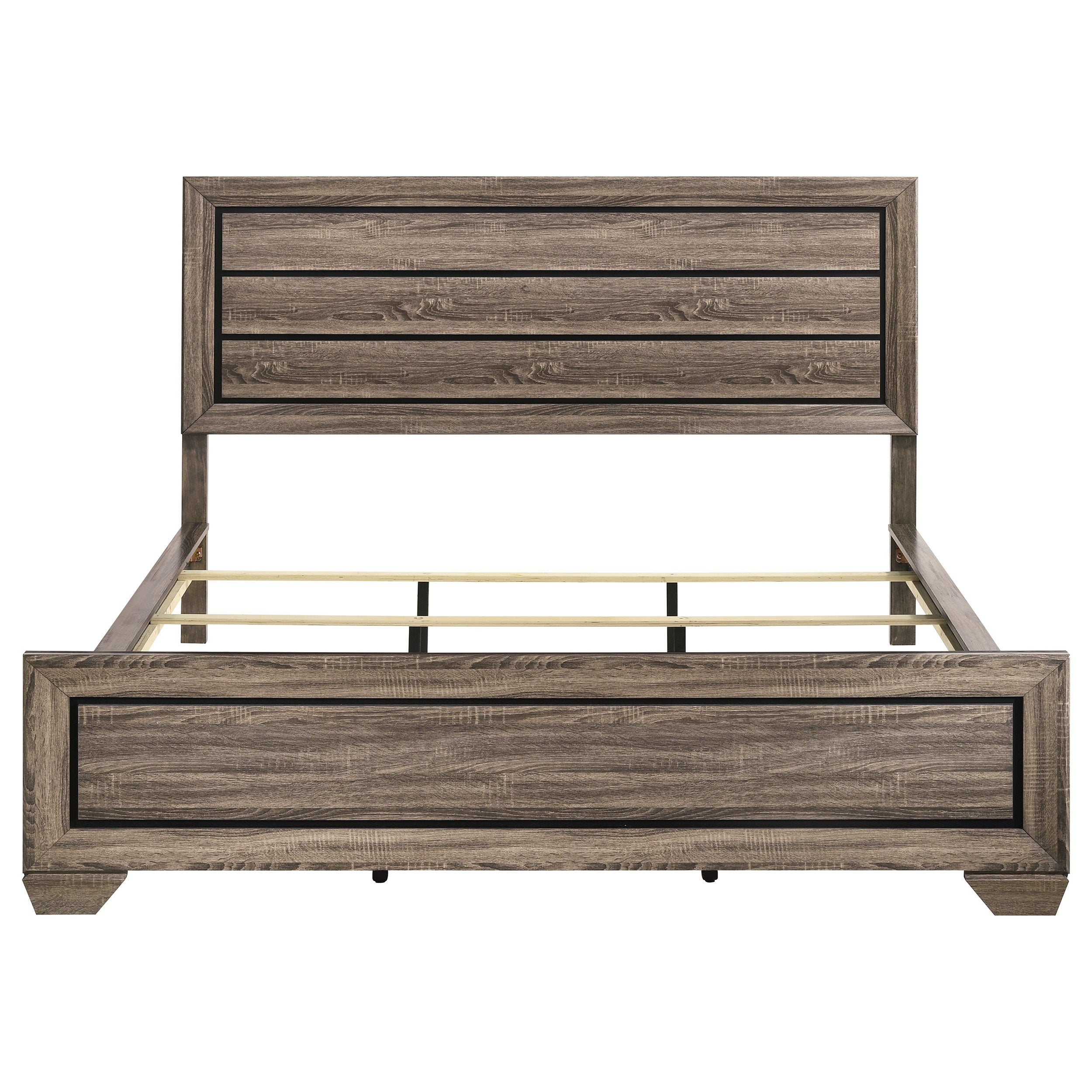Kauffman Wood California King Panel Bed Washed Taupe — view 4
