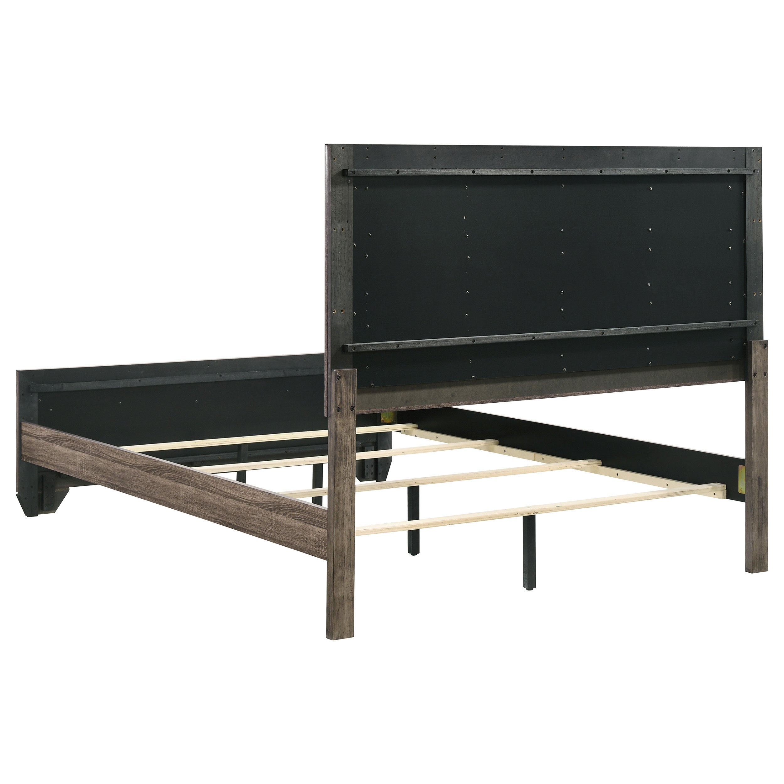 Kauffman Wood Queen Panel Bed Washed Taupe — view 5