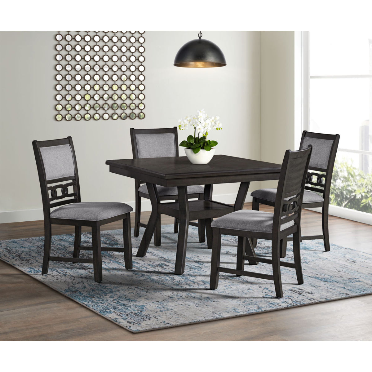 Amherst Side Chair (Set of 2) in Dark Brown by Elements International, view 7