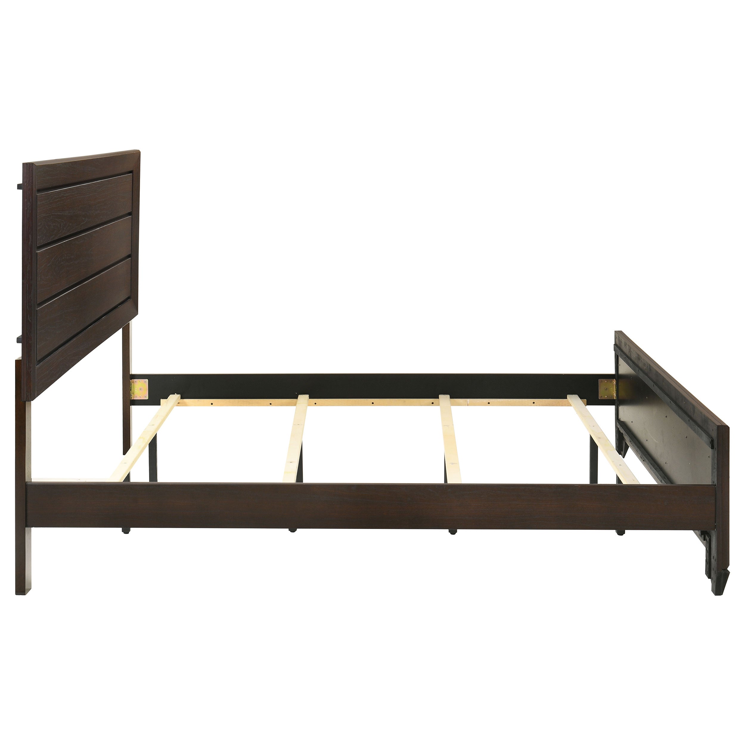 Kauffman Wood Eastern King Panel Bed Dark Cocoa — view 6