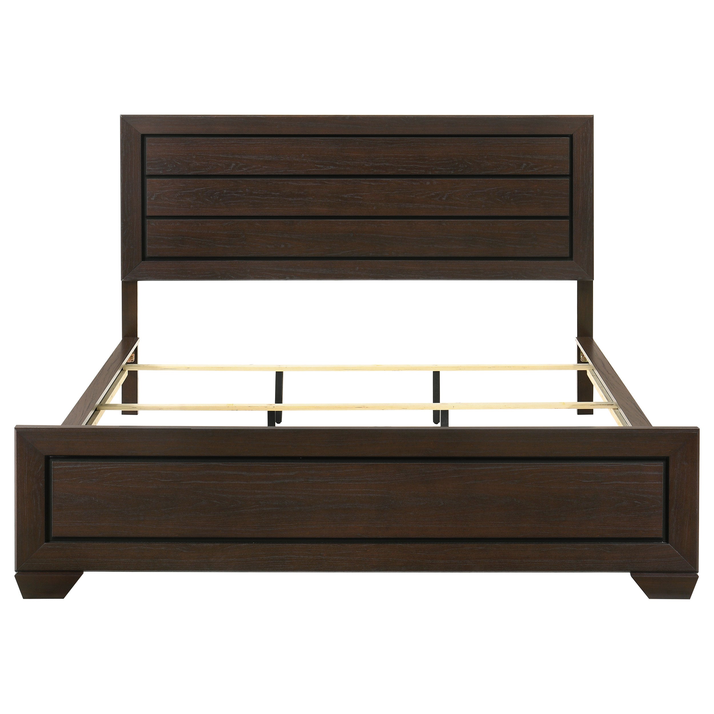 Kauffman Wood California King Panel Bed Dark Cocoa — view 4