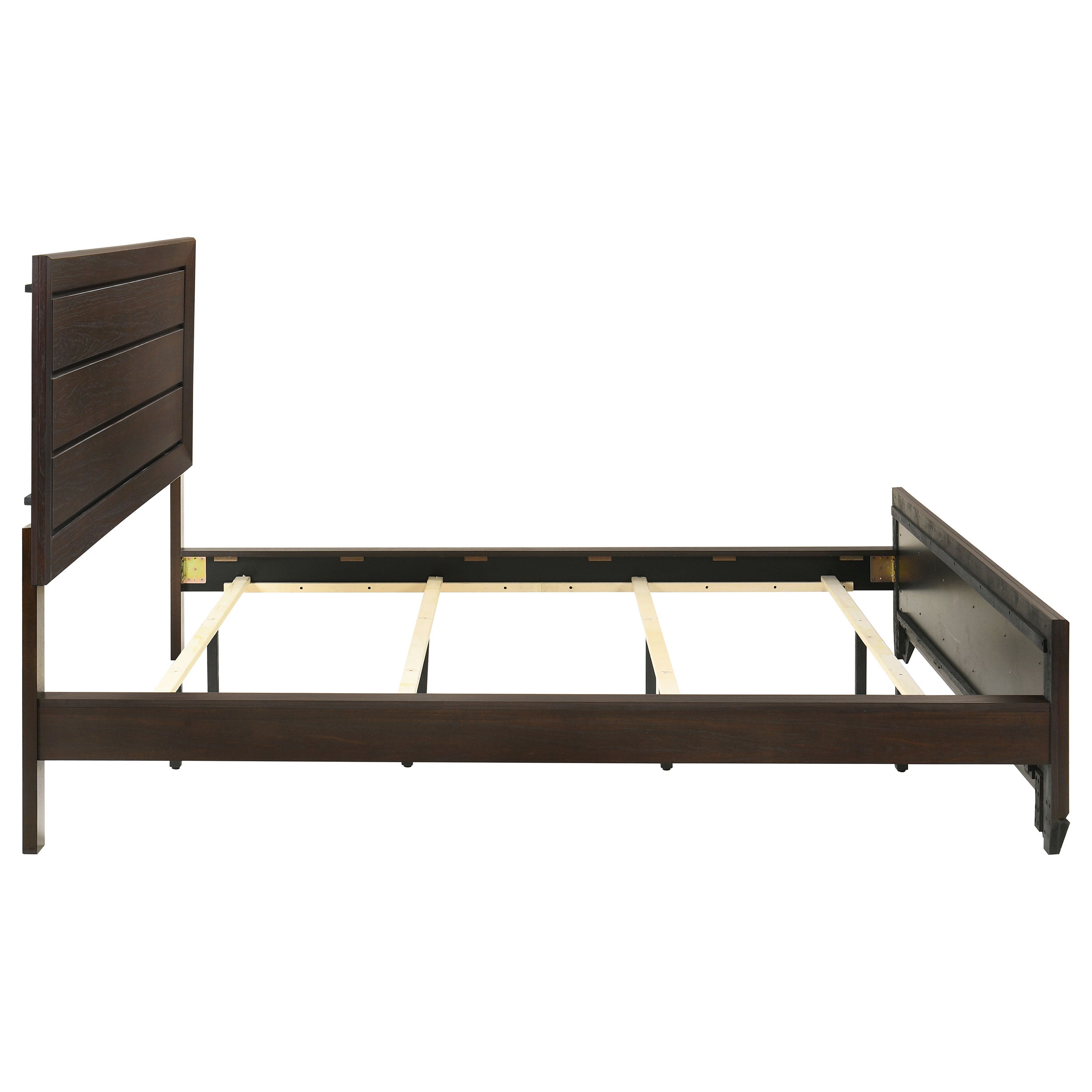 Kauffman Wood California King Panel Bed Dark Cocoa — view 6