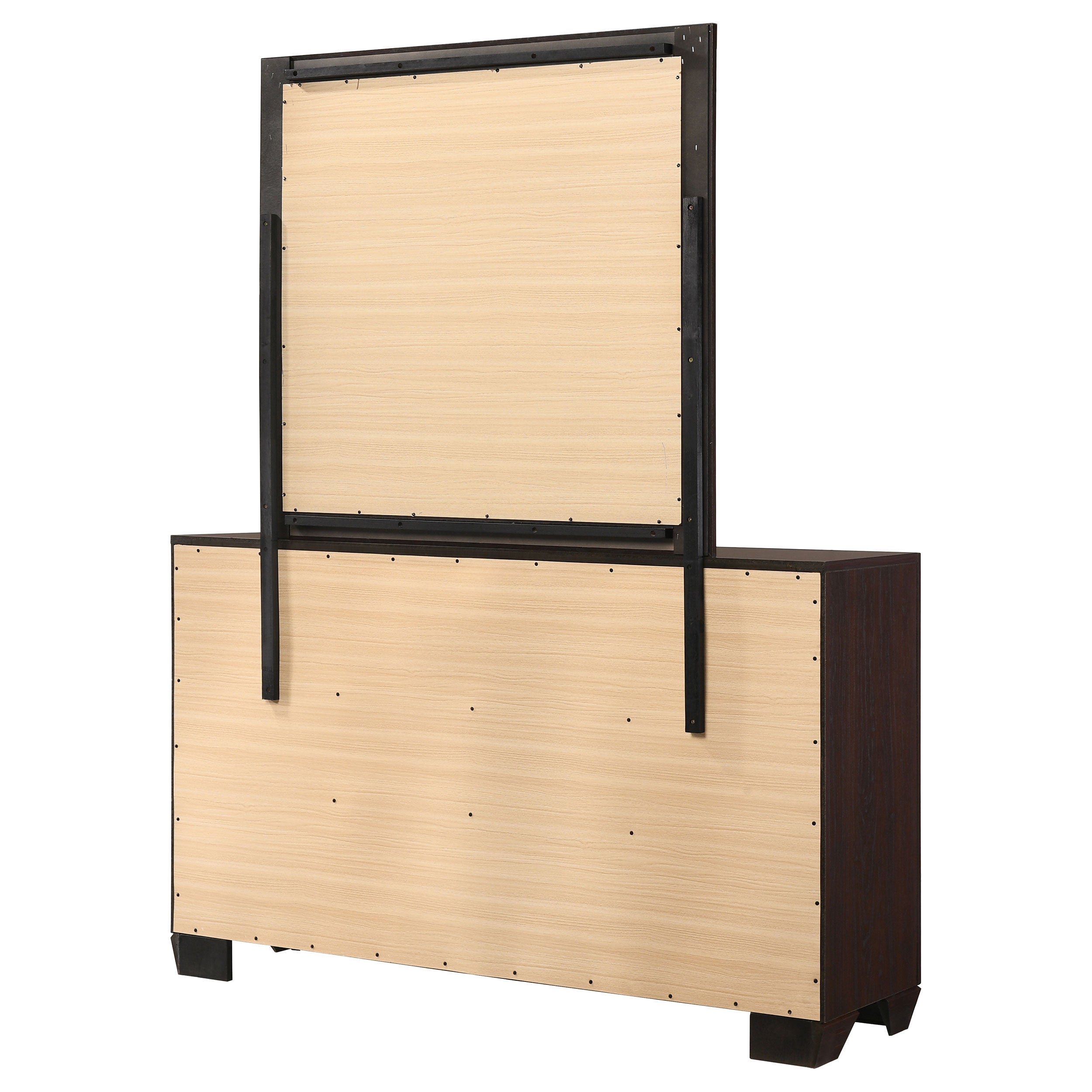 Kauffman 6-drawer Dresser with Mirror Dark Cocoa — view 8