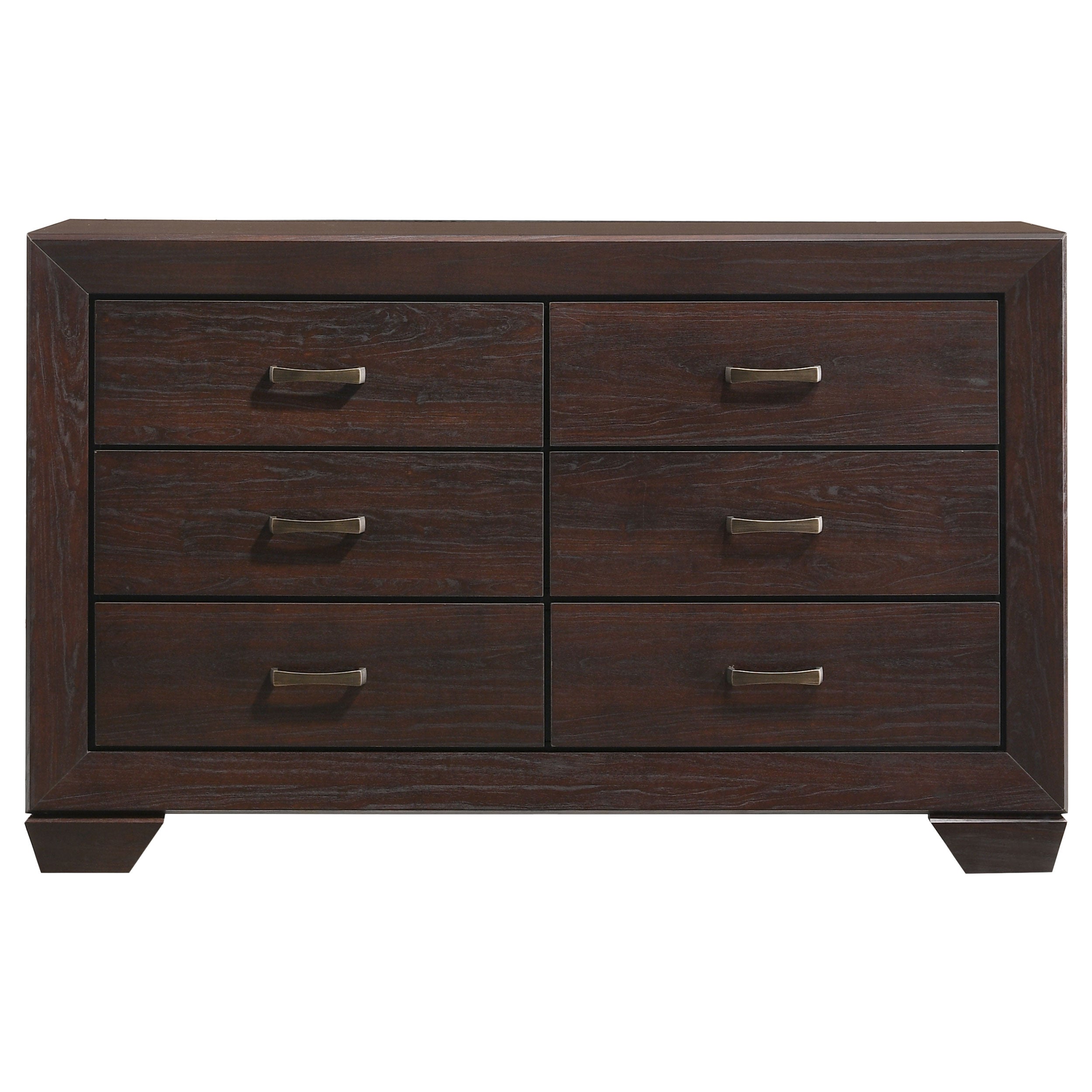 Kauffman 6-drawer Dresser Dark Cocoa — view 3