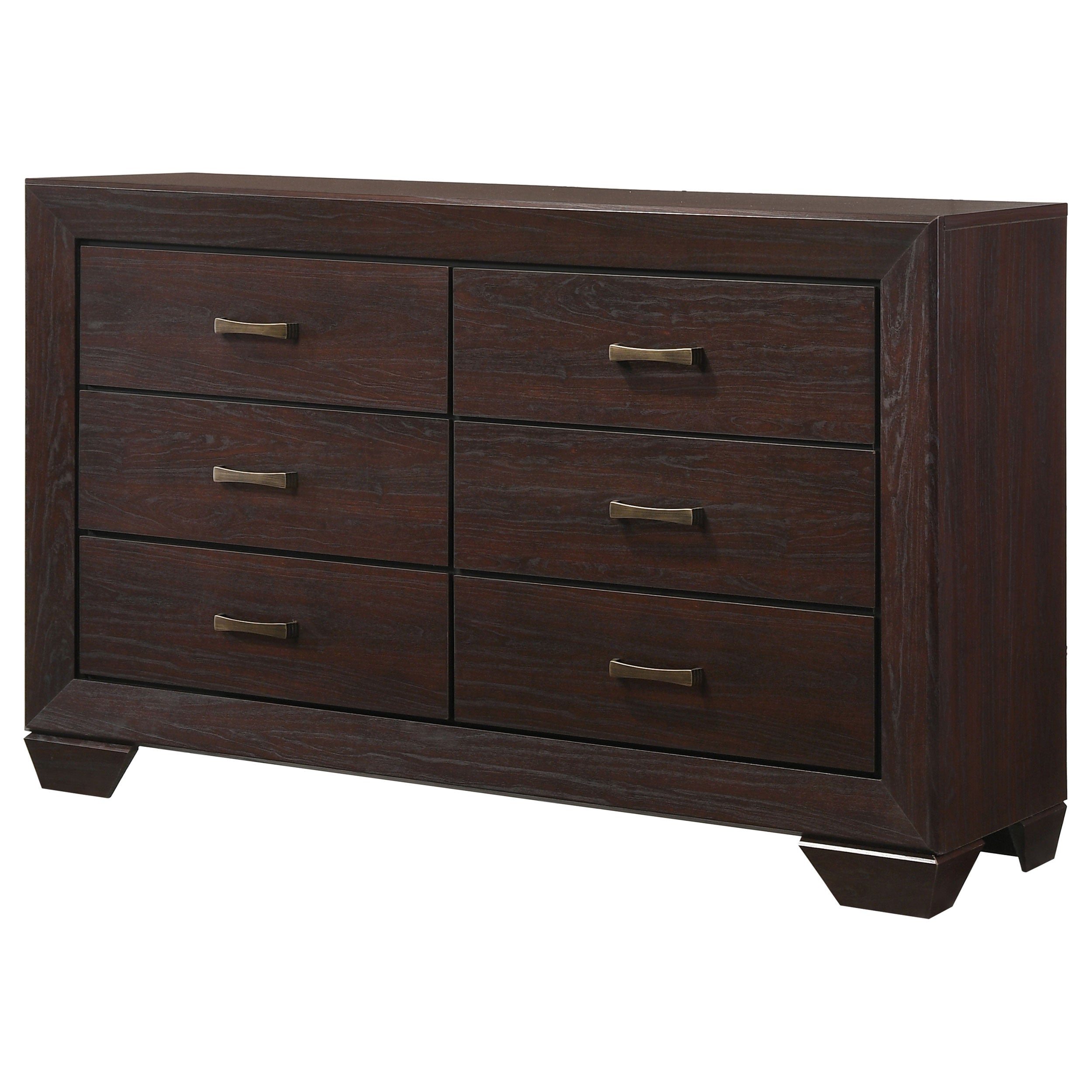 Kauffman 6-drawer Dresser Dark Cocoa — view 4