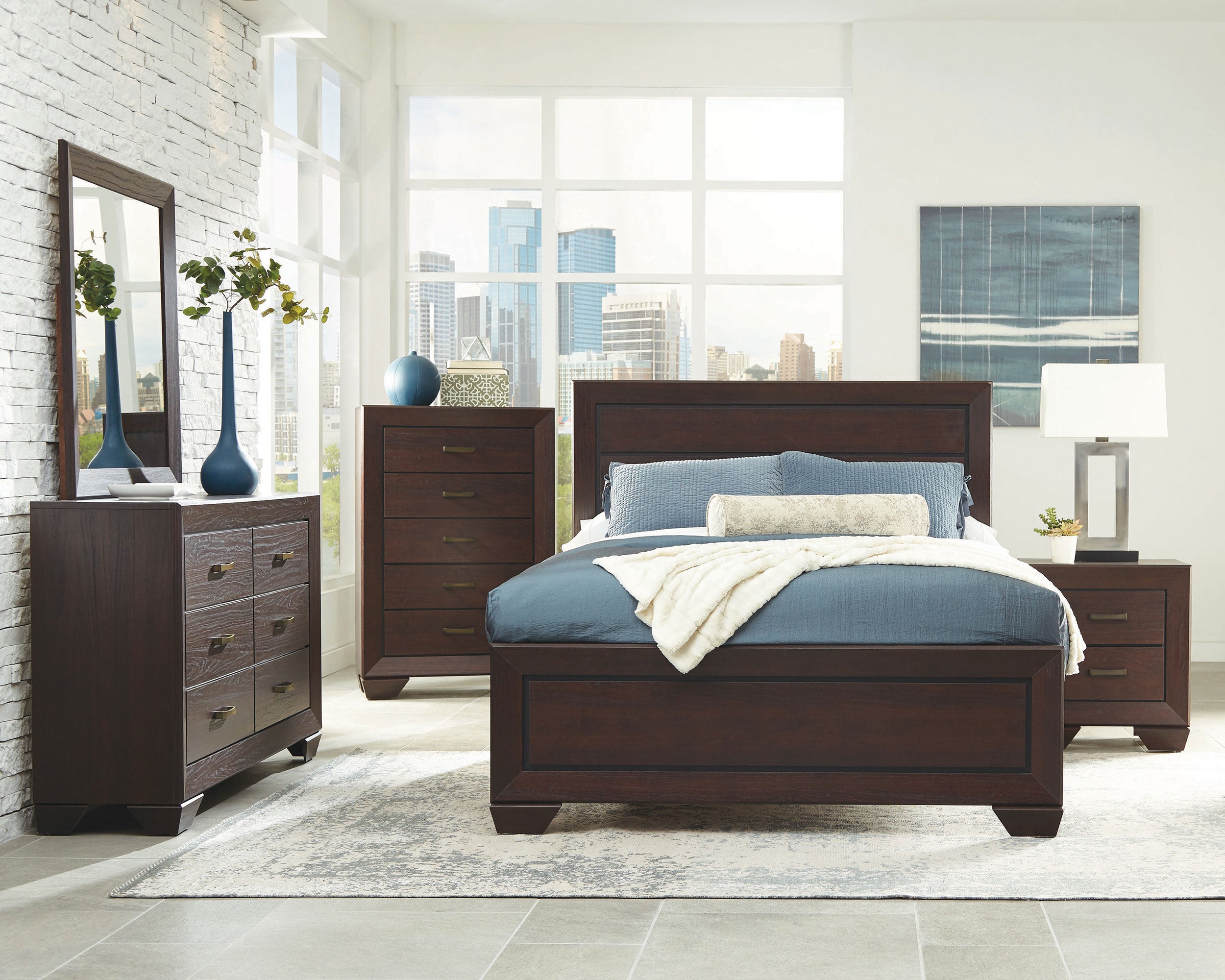 Kauffman Dresser Mirror Dark Cocoa — view 6