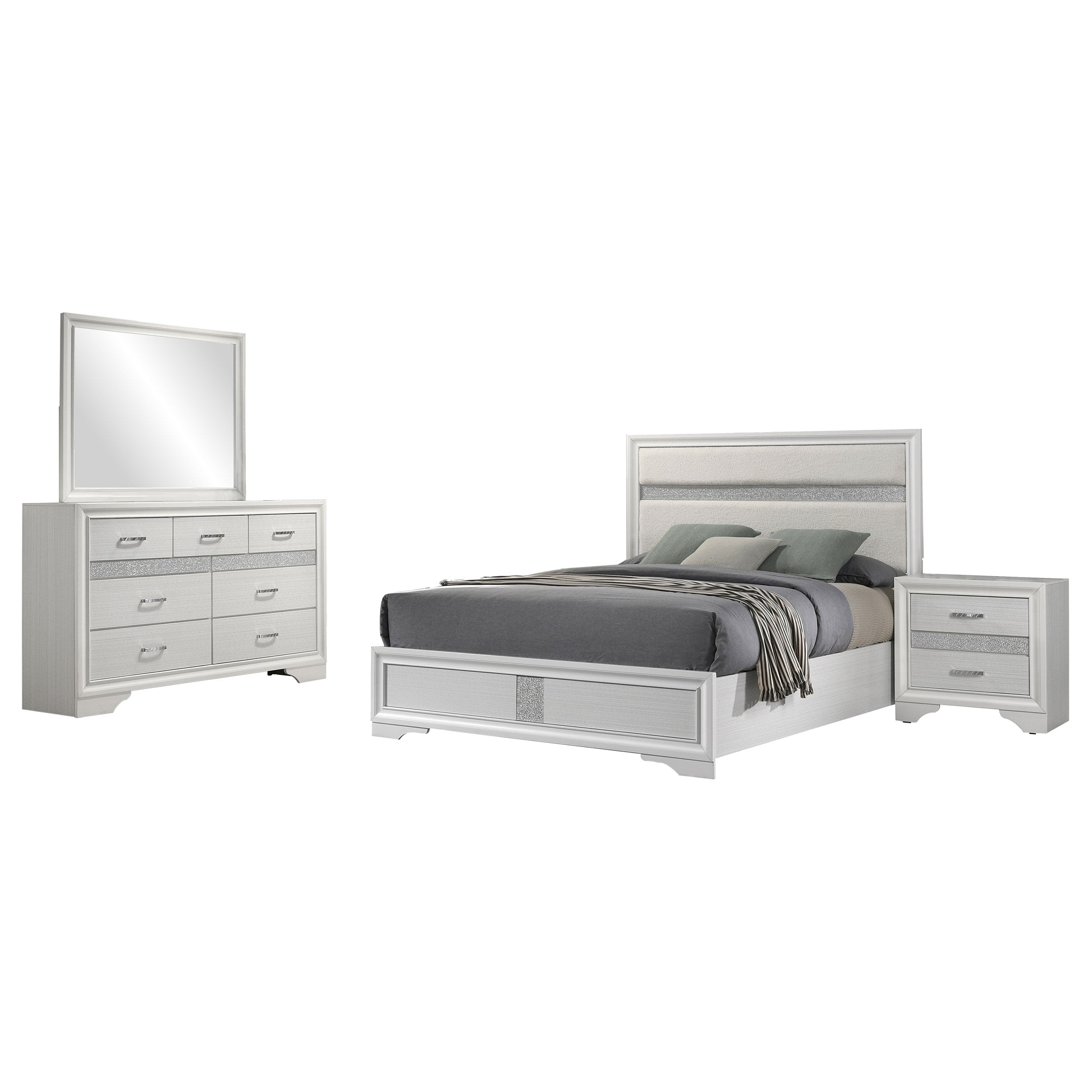 Miranda 4-piece California King Bedroom Set White — view 2