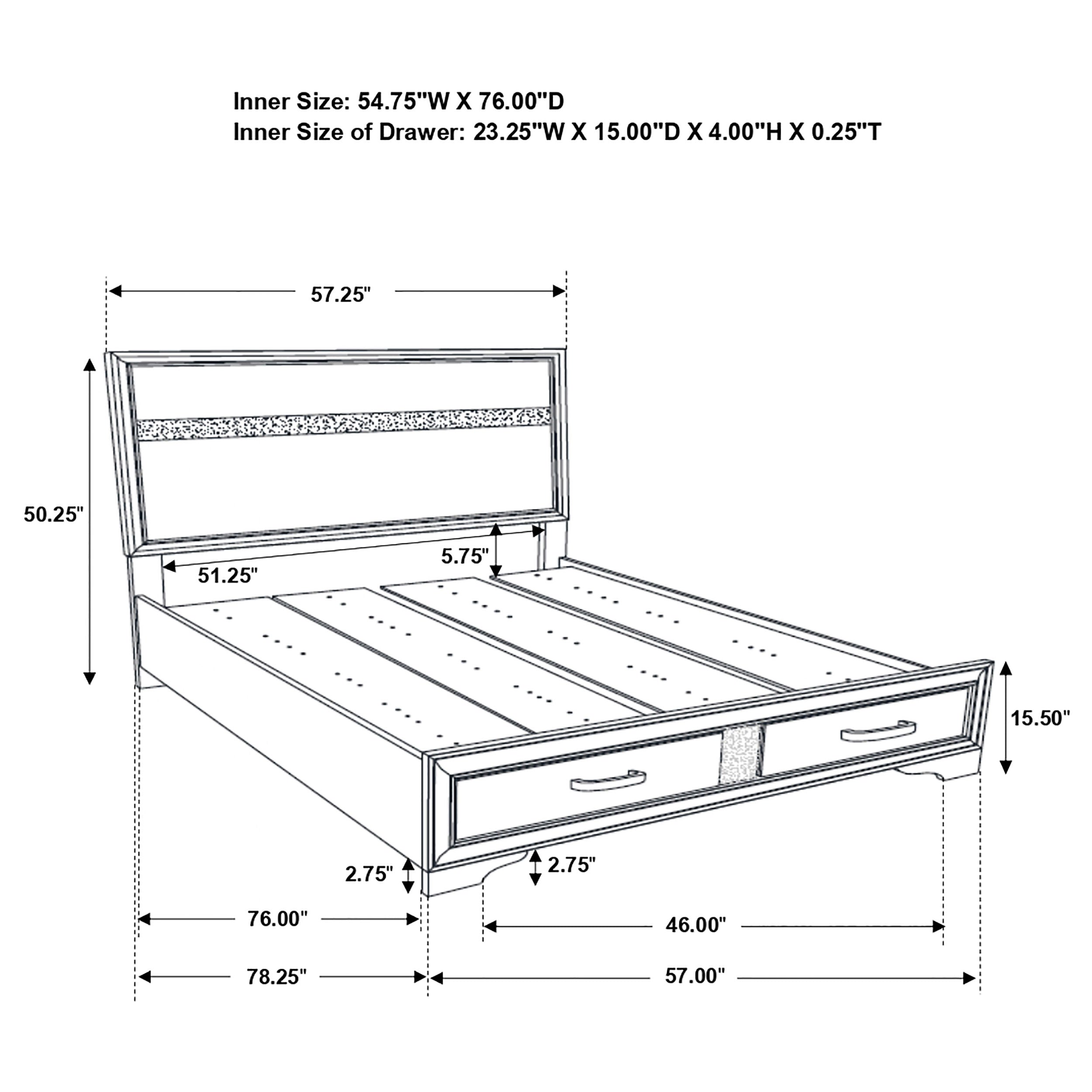Miranda 5-piece Full Bedroom Set White — view 15