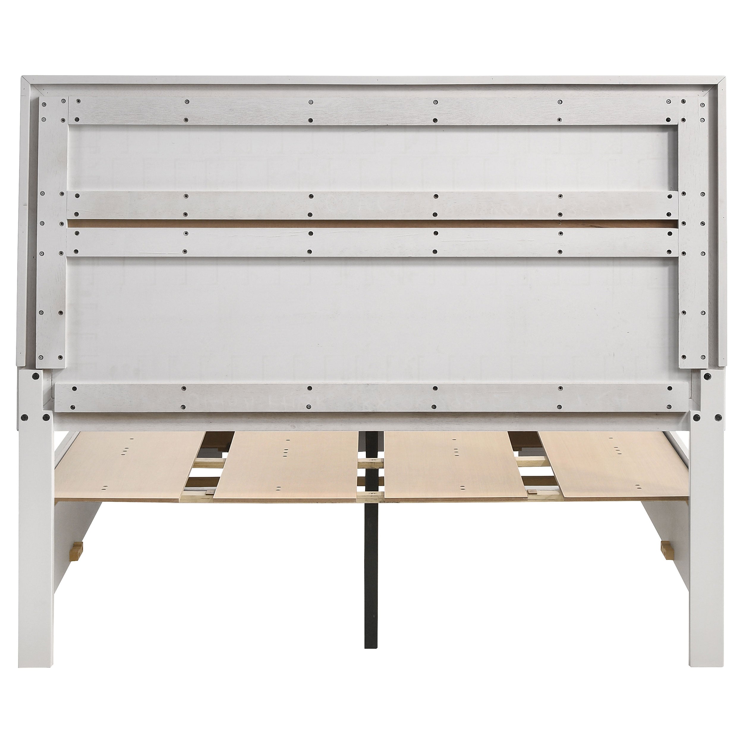 Miranda 51-inch Wood Full Storage Panel Bed White — view 7