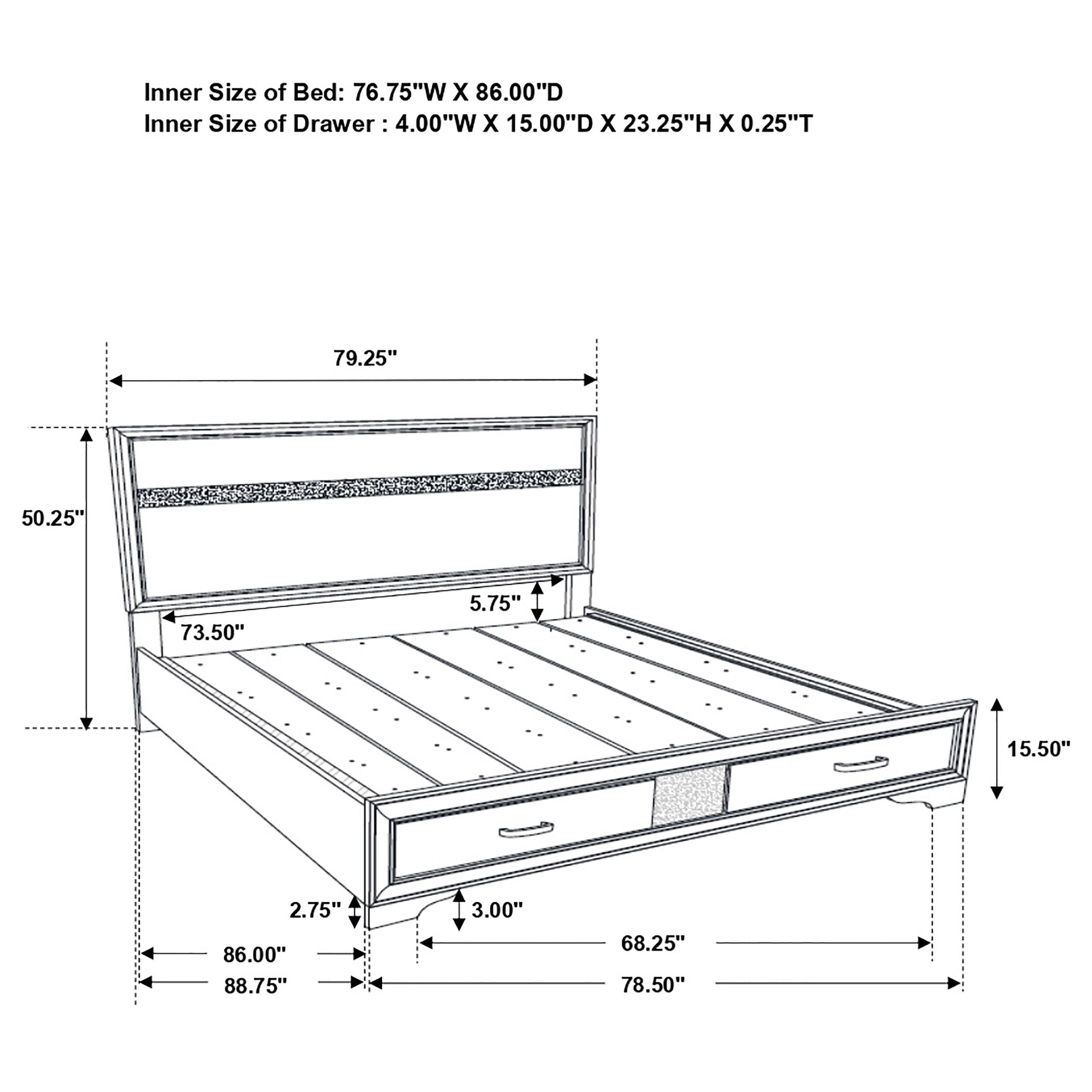 Miranda 4-piece California King Bedroom Set White — view 14