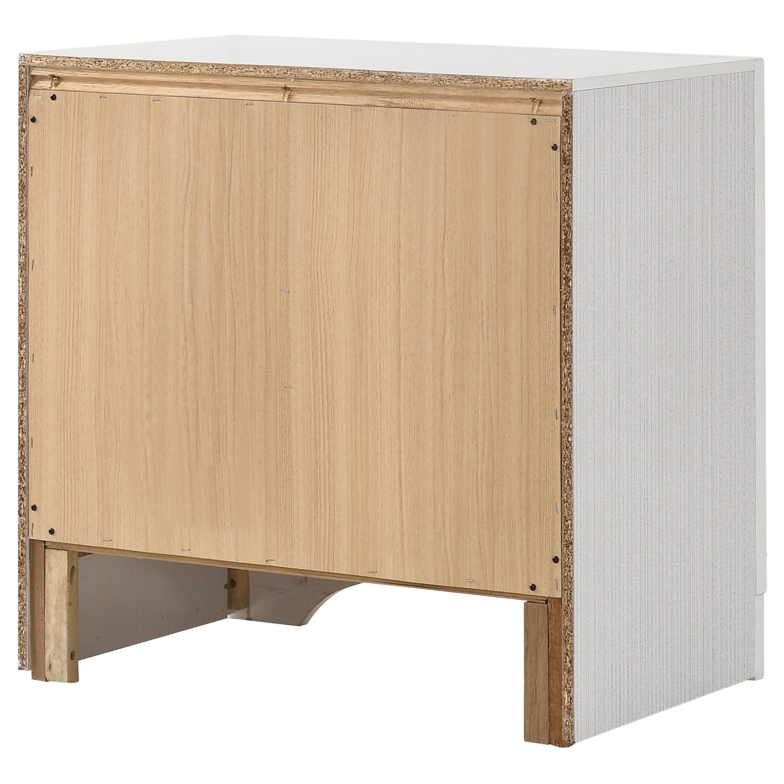 Miranda 3-drawer Nightstand Bedside Table White — view 8