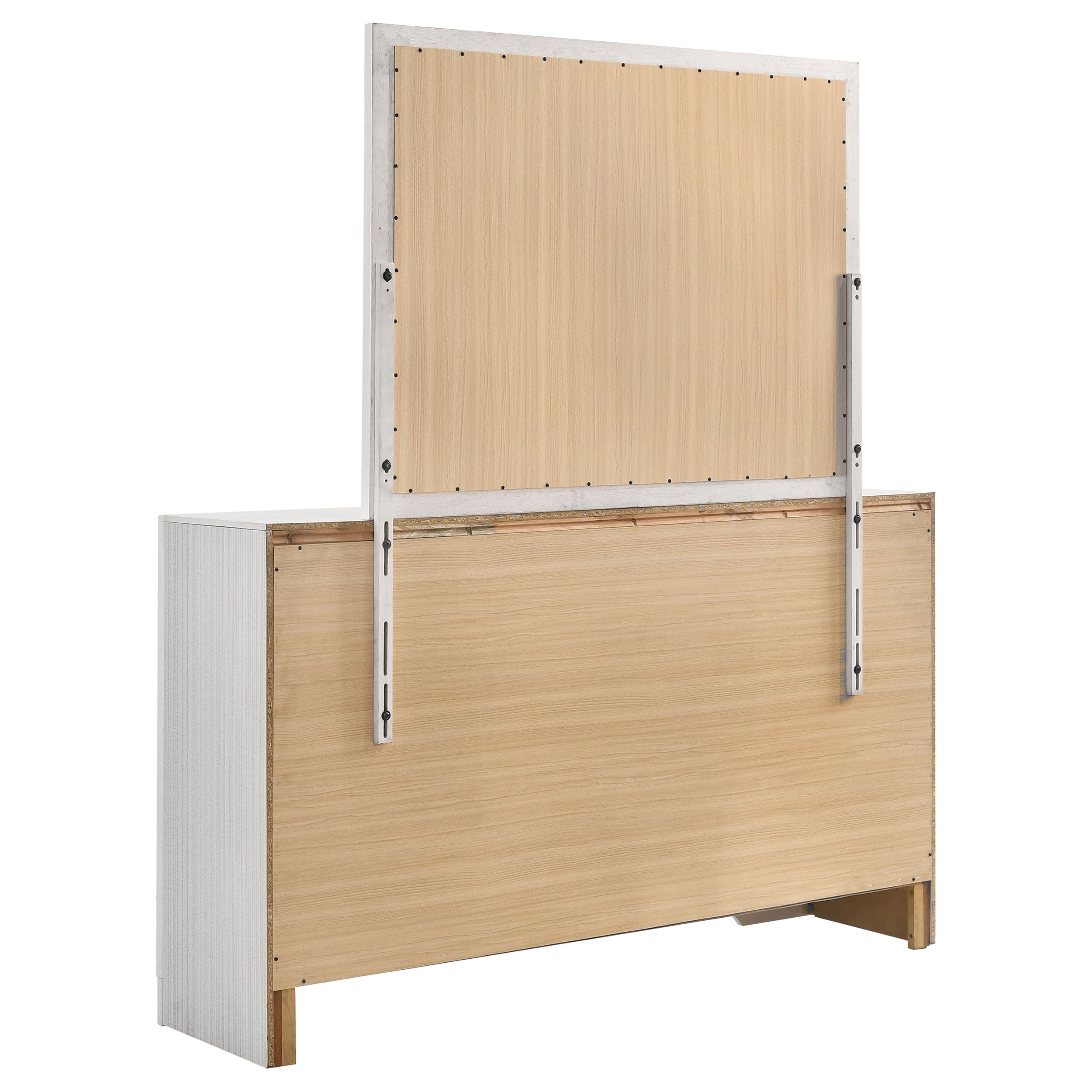 Miranda 7-drawer Dresser with Mirror White — view 6
