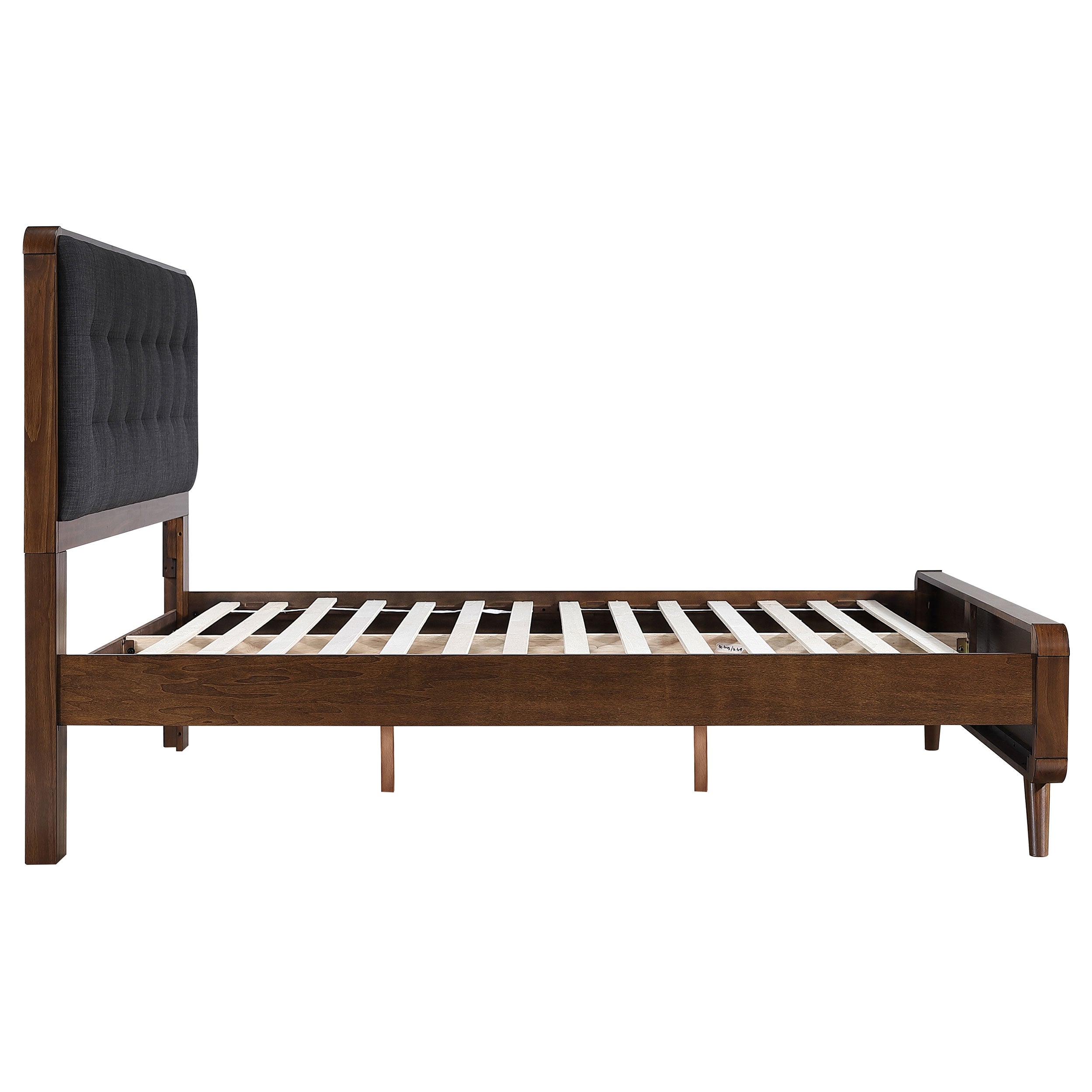 Robyn Wood Queen Platform Bed Dark Walnut — view 6