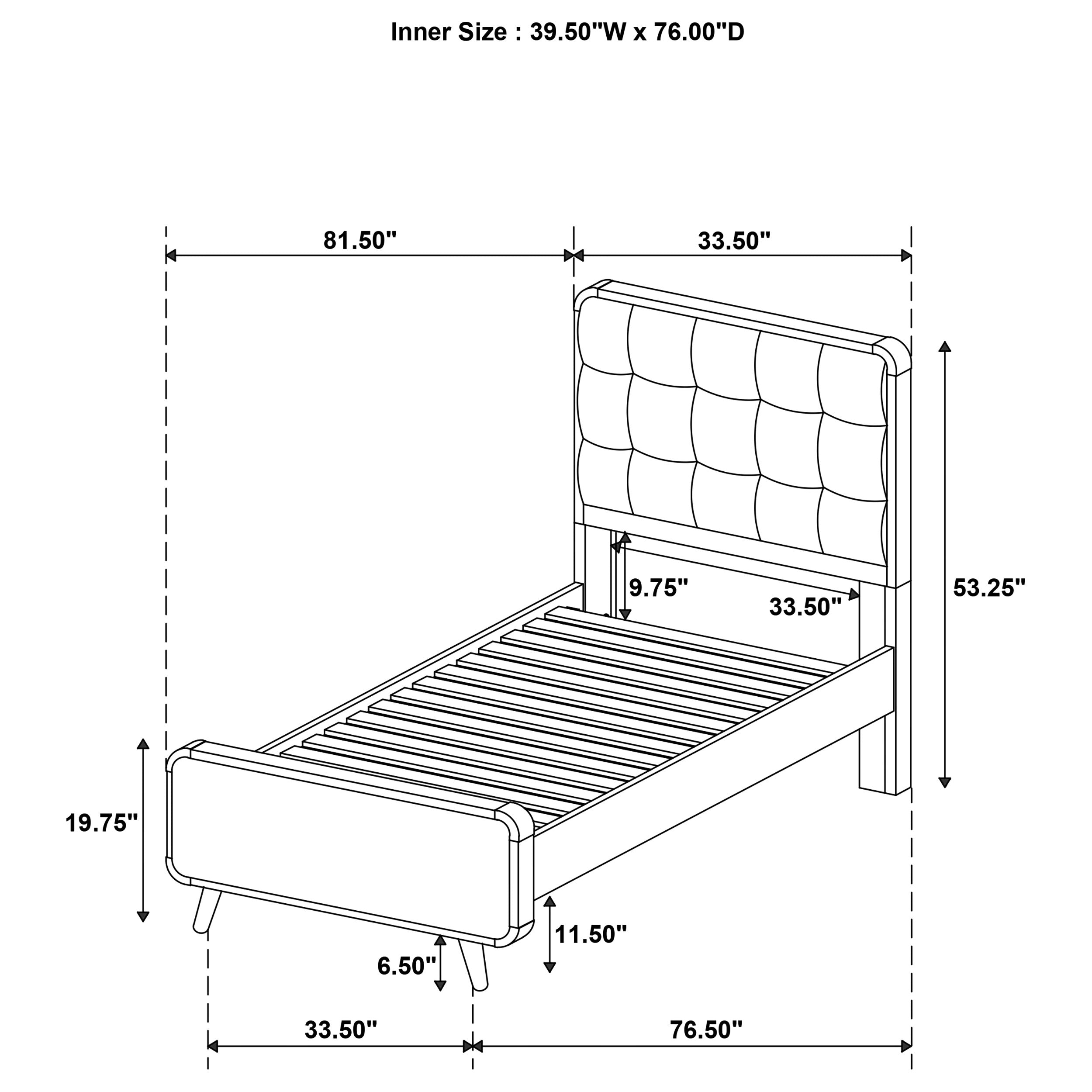 Robyn 5-piece Twin Bedroom Set Dark Walnut — view 16