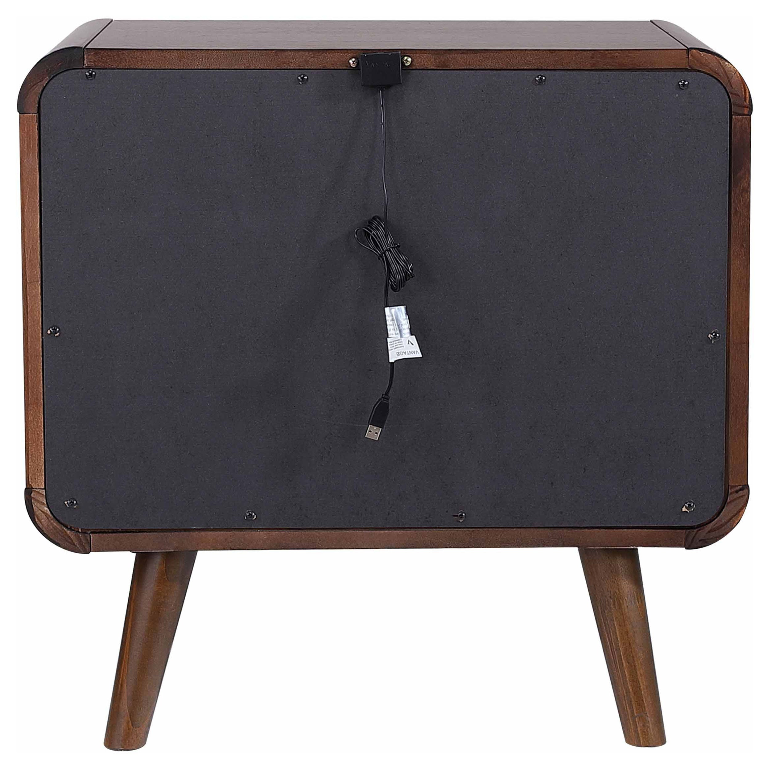 Robyn 2-drawer Nightstand Bedside Table Dark Walnut — view 7