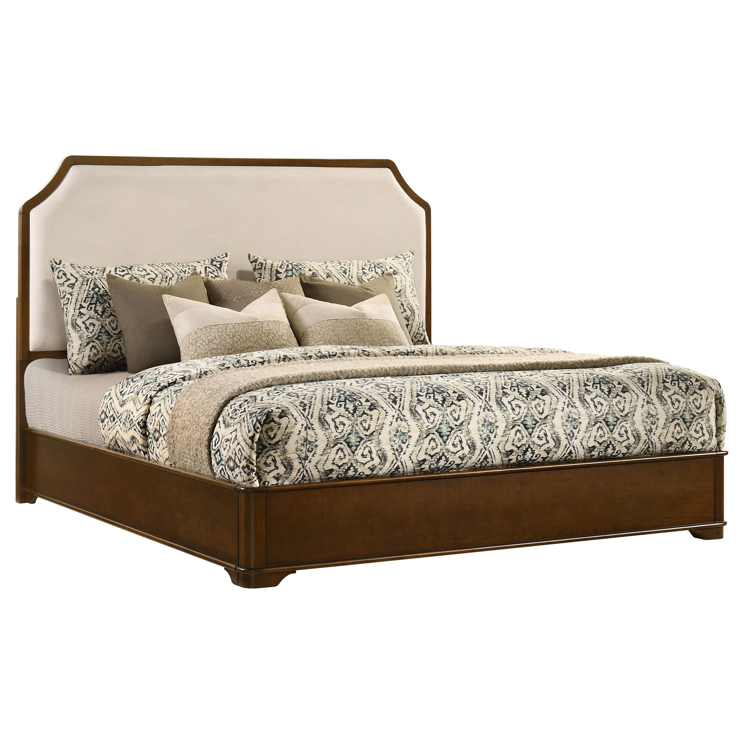 Garland 58-inch Eastern King Panel Bed Cream Brown Cherry — view 3