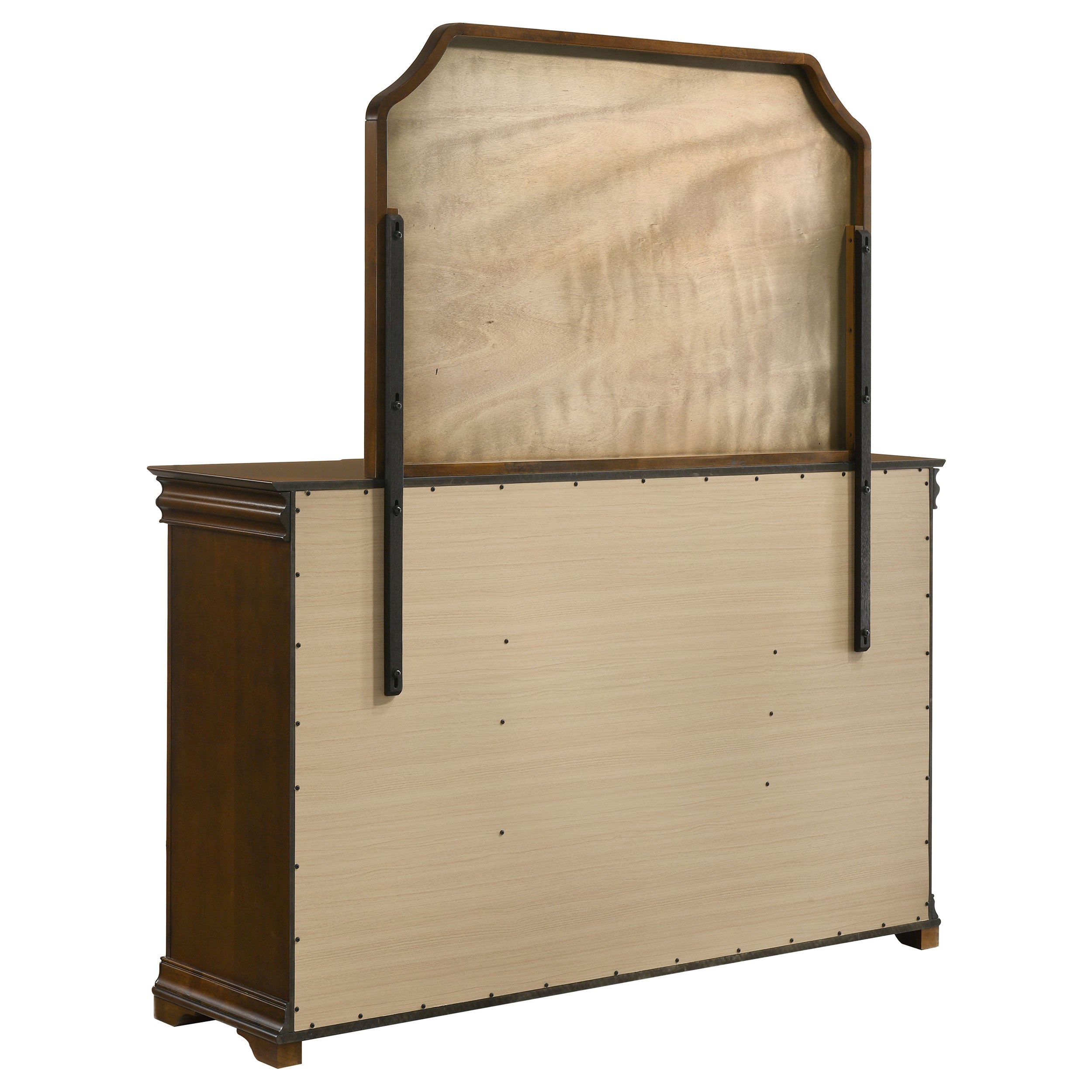Garland 9-drawer Bedroom Dresser with Mirror Brown Cherry — view 6