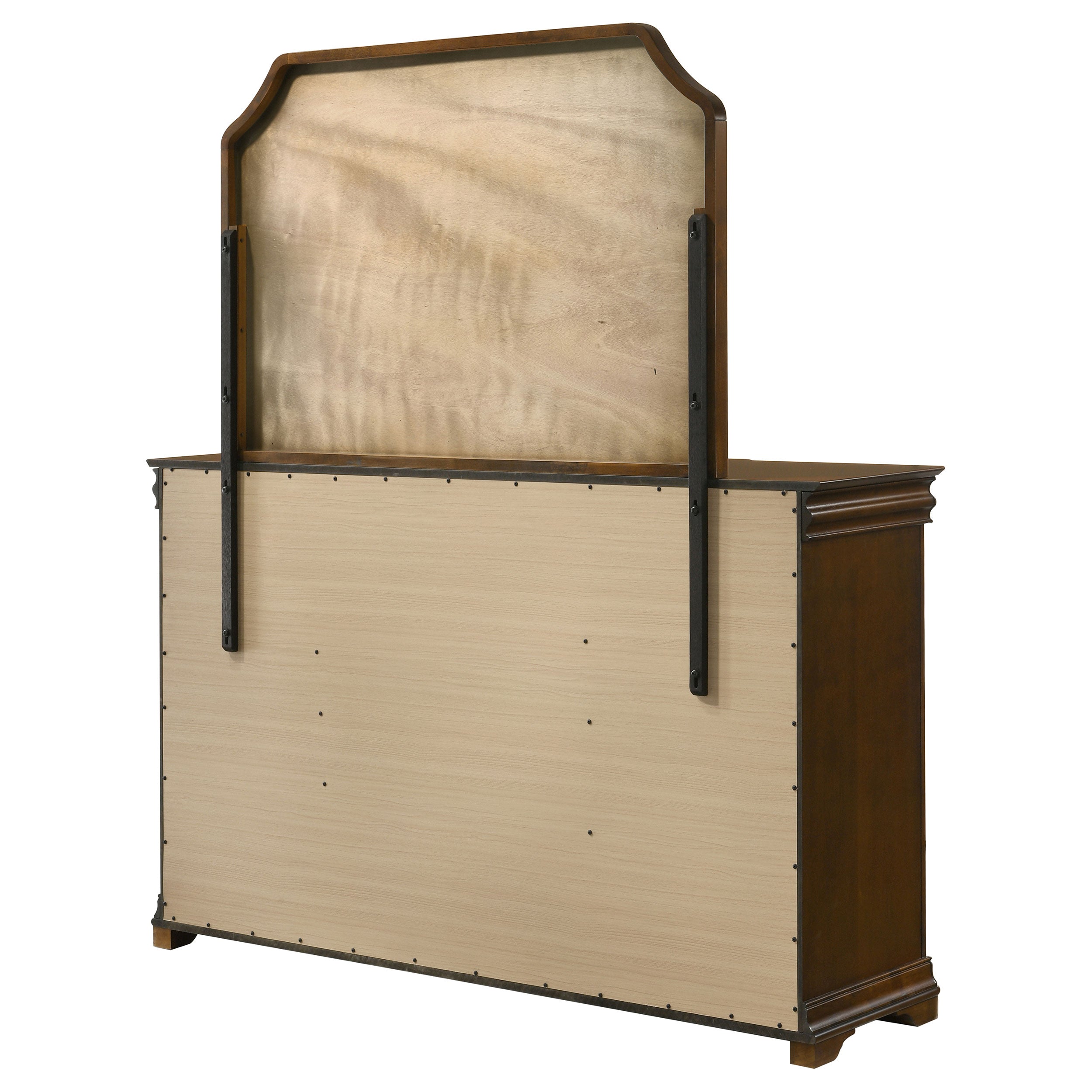Garland 9-drawer Bedroom Dresser with Mirror Brown Cherry — view 8