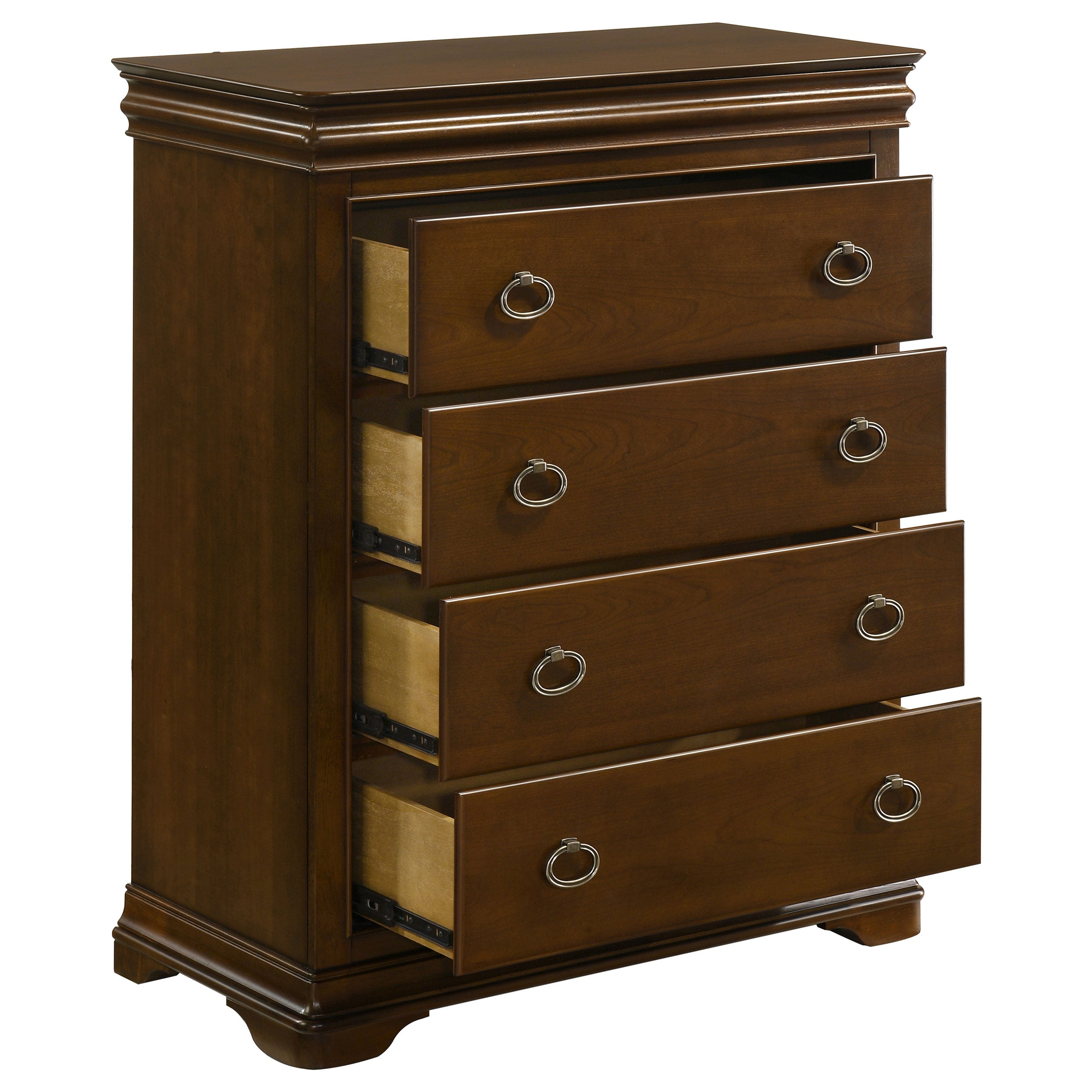 Garland 4-drawer Bedroom Chest of Drawers Brown Cherry — view 10