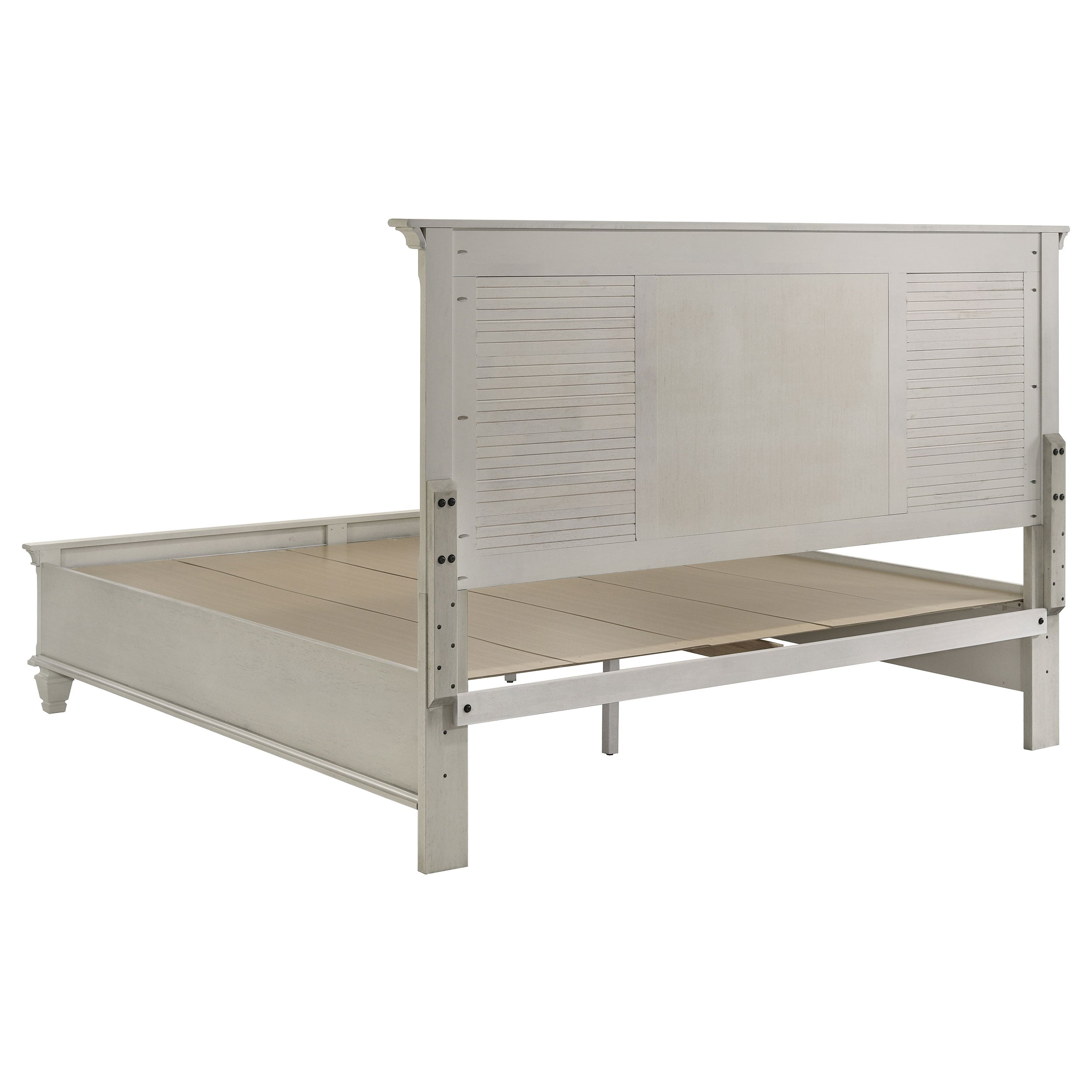 Franco 5-piece Eastern King Bedroom Set Distressed White — view 4