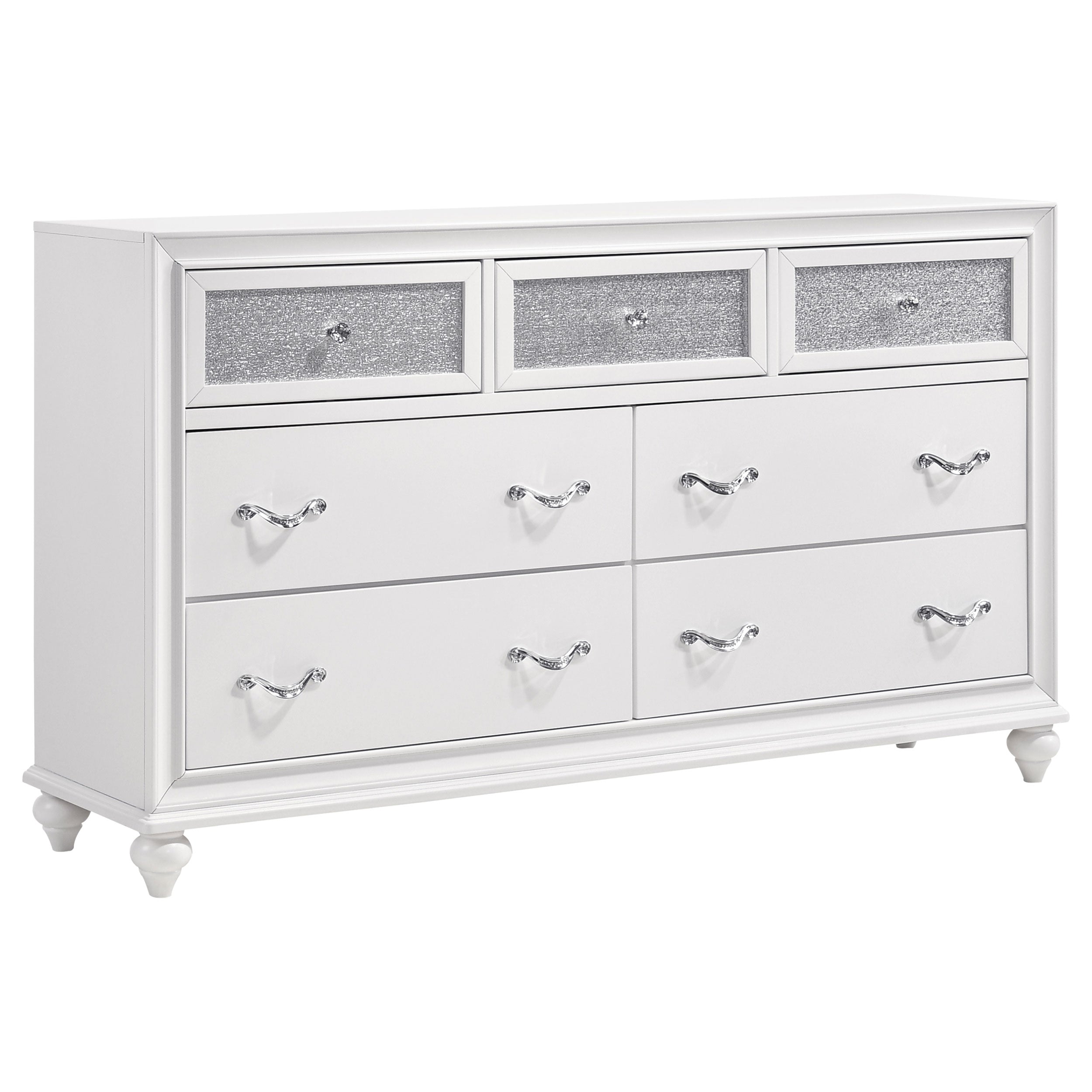 Barzini 5-piece California King Bedroom Set White — view 7