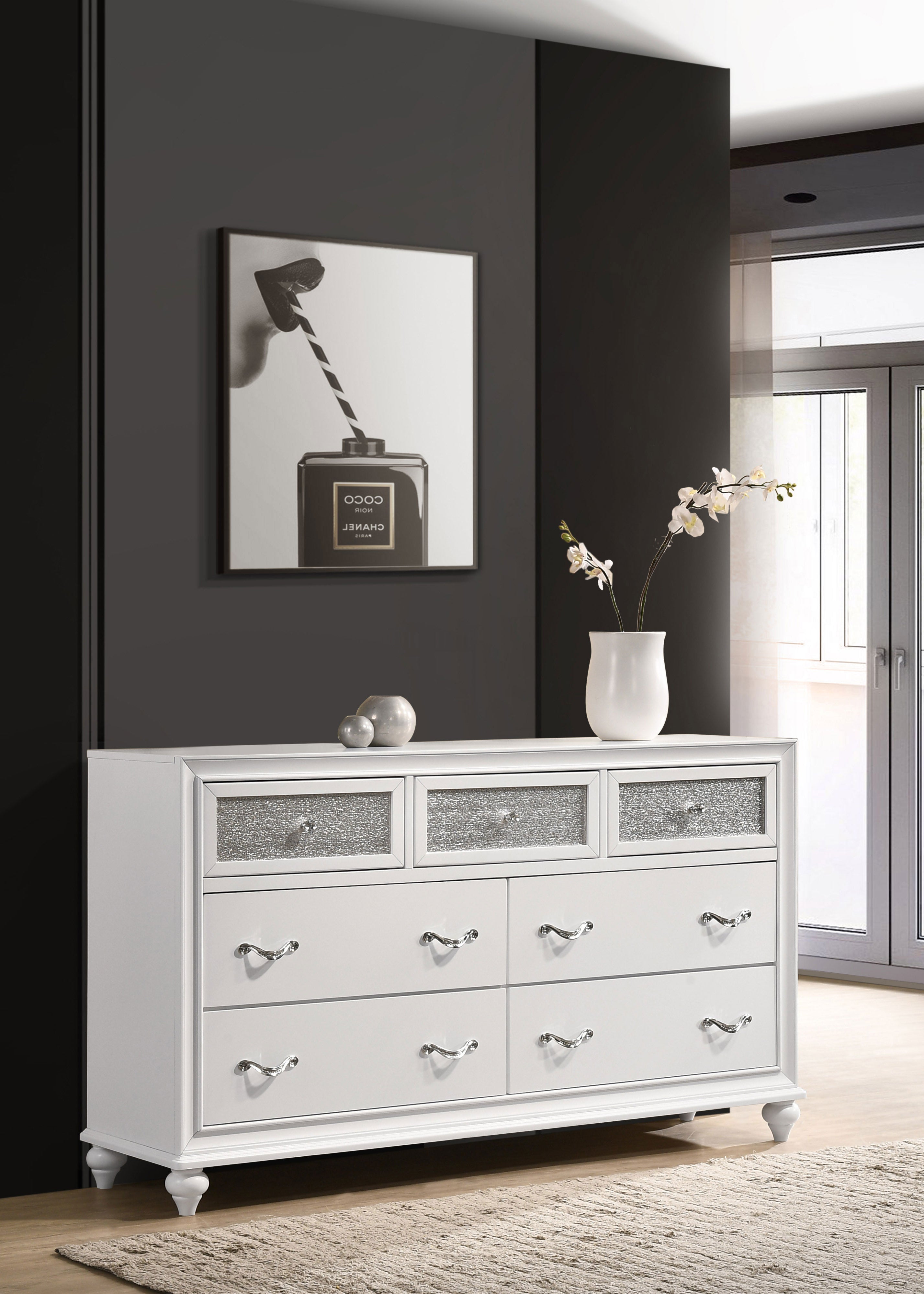 Barzini 7-drawer Dresser White — view 2