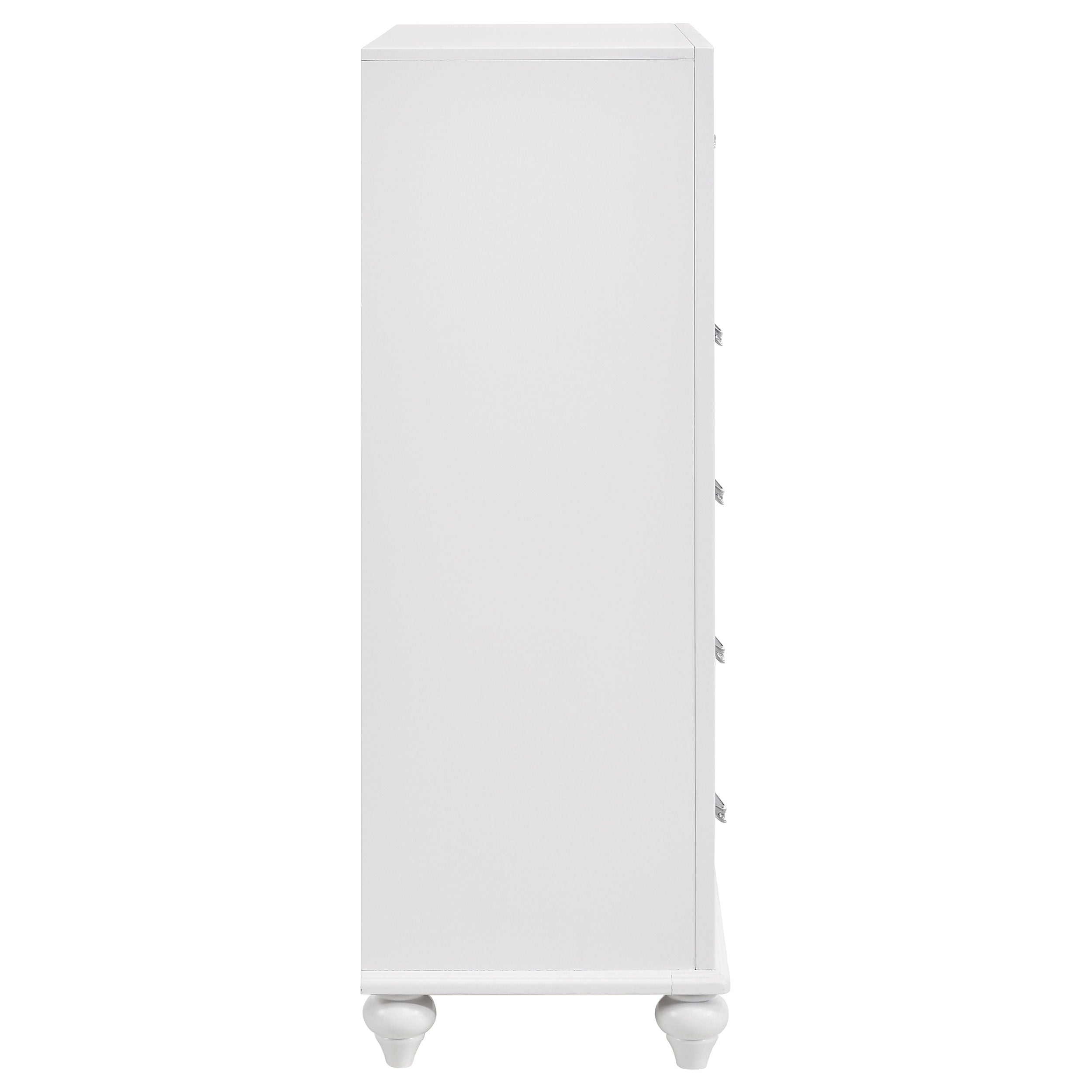 Barzini 5-drawer Bedroom Chest White — view 9