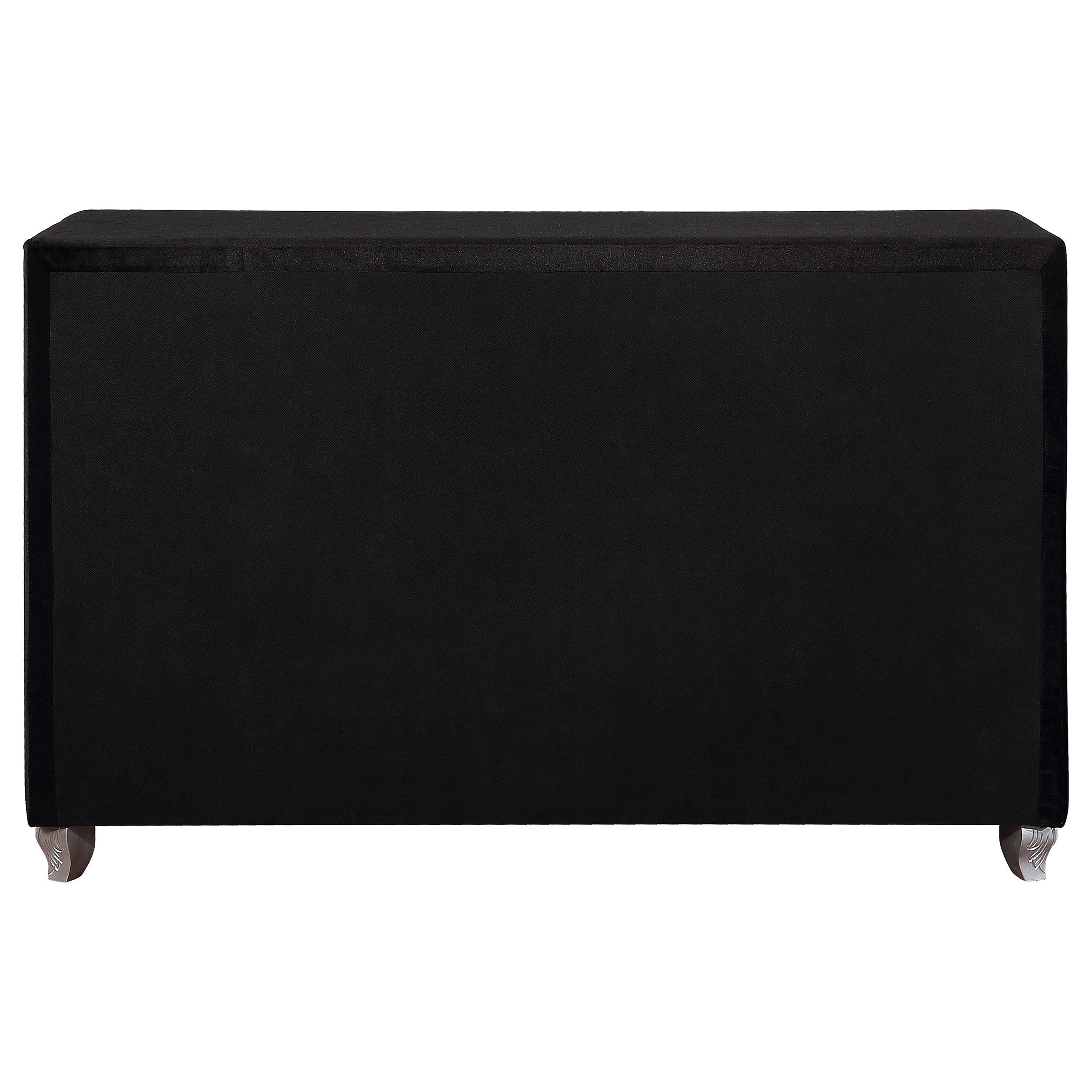 Deanna 7-drawer Upholstered Dresser Black — view 7